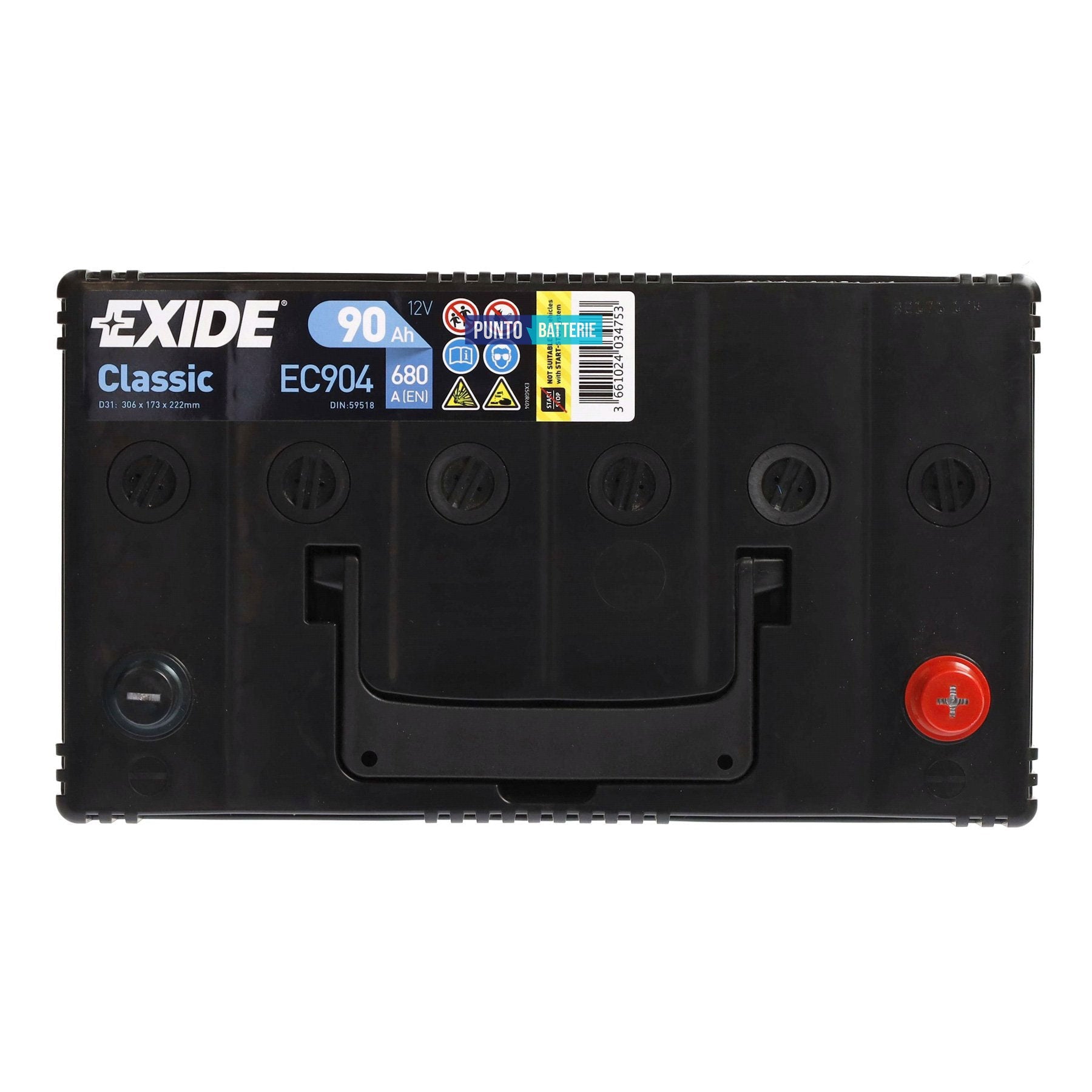 Batteria Exide EC904 Classic