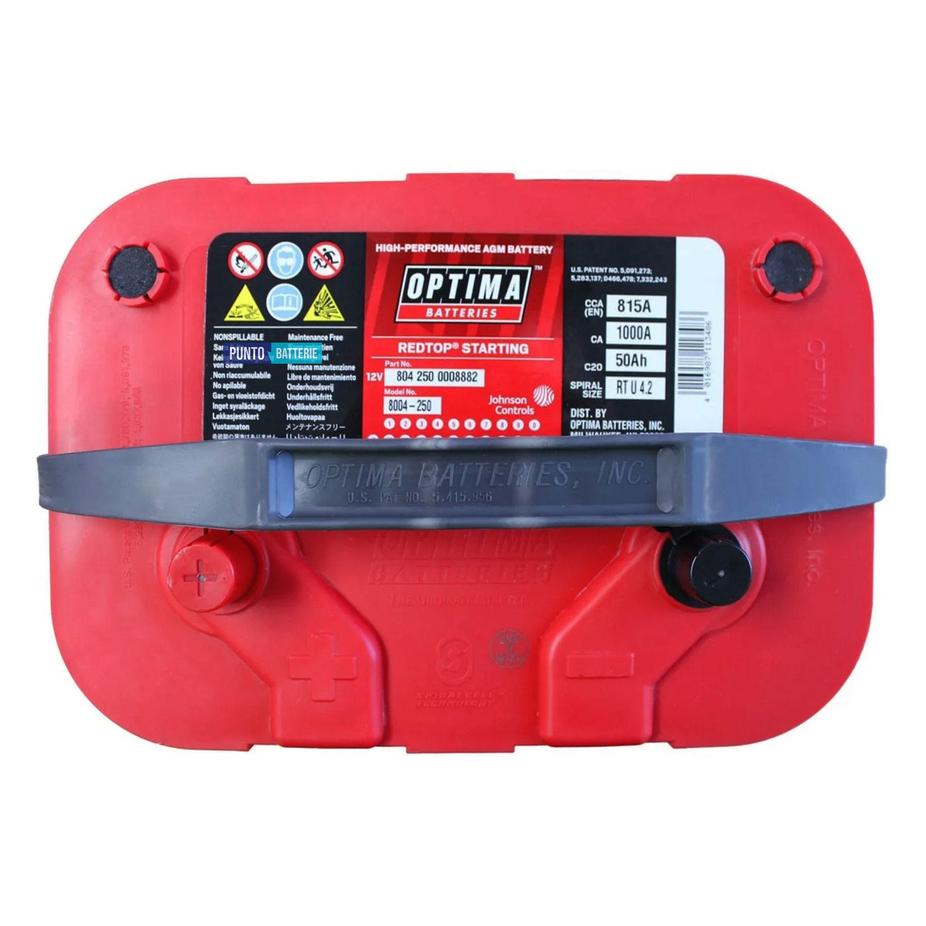 Batteria Optima RT U 4,2 Red Top
