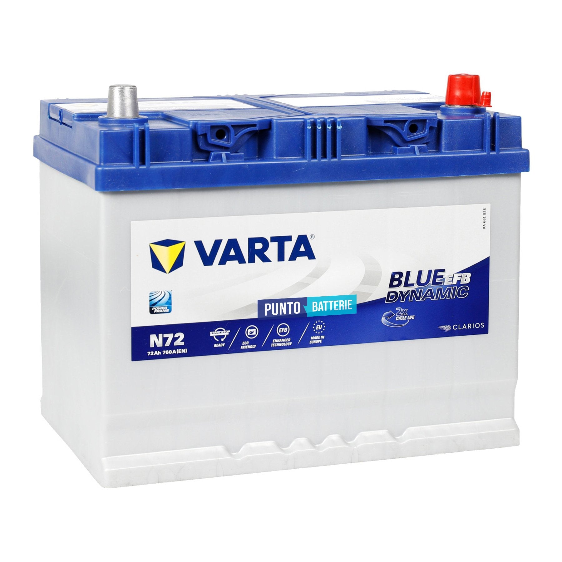 Batteria Varta N72 Blue Dynamic EFB