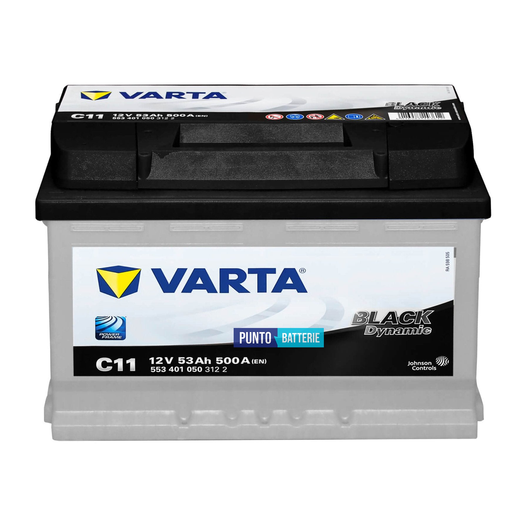 Batteria Varta 53Ah, 12V, 500A, 242x175x175mm