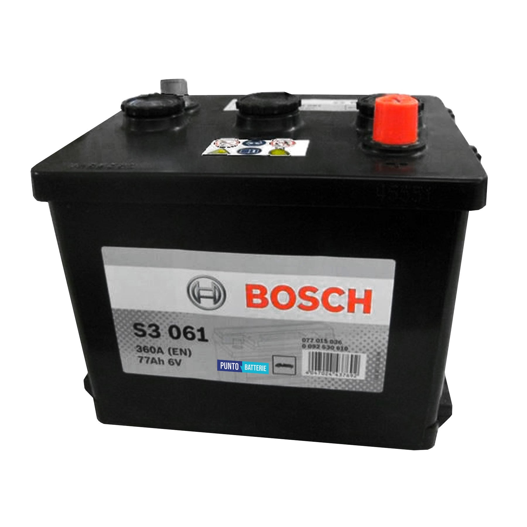 Batteria Bosch 77Ah, 6V, 360A, 216x170x191mm
