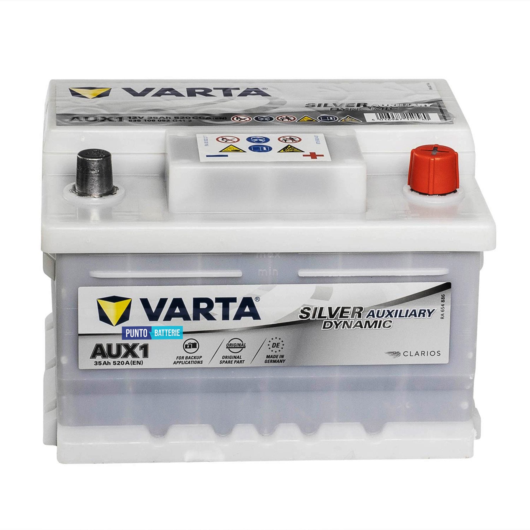 Batteria Varta 35Ah, 12V, 520A, 212x175x140mm, AGM