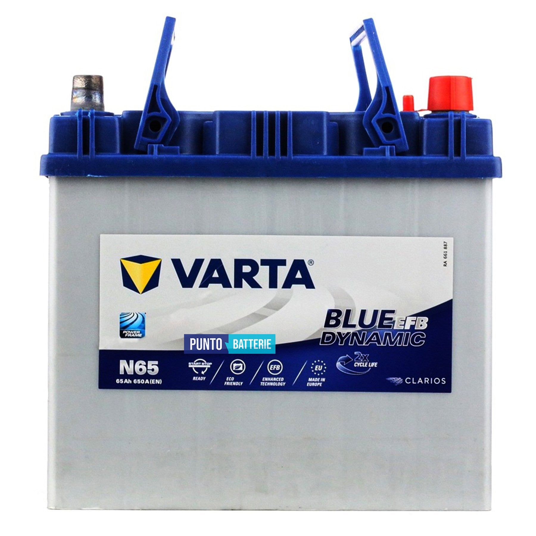Batteria Varta 65Ah, 12V, 650A, 232x173x225mm, EFB