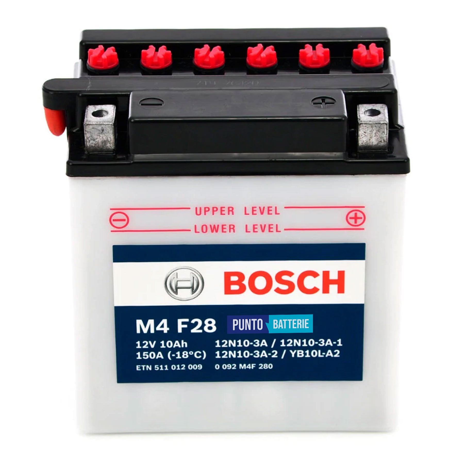 Batteria Bosch 10Ah, 12V, 150A , 134x89x145mm