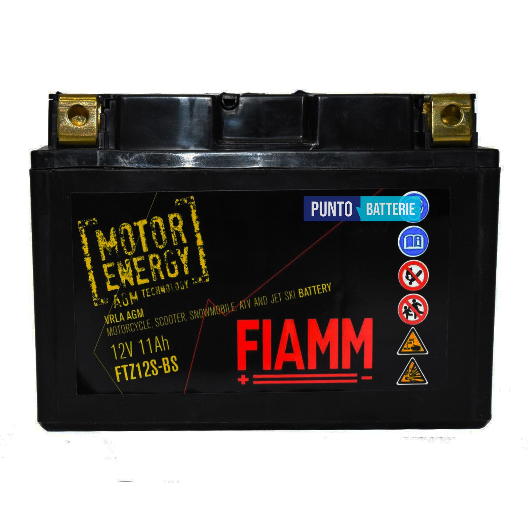 Batteria Fiamm 11Ah, 12V, 190A , 150x87x93mm