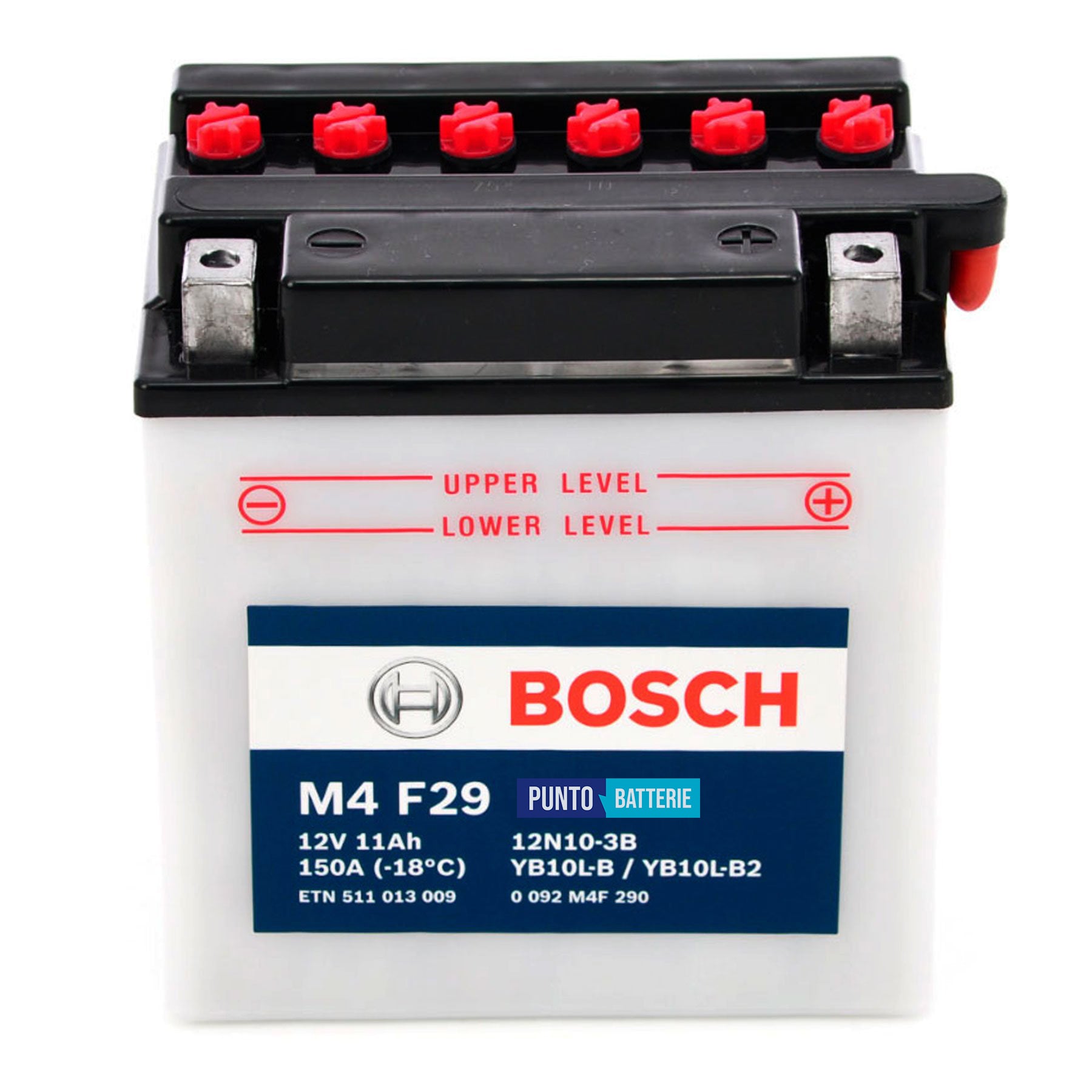 Batteria Bosch 11Ah, 12V, 150A , 134x89x145mm