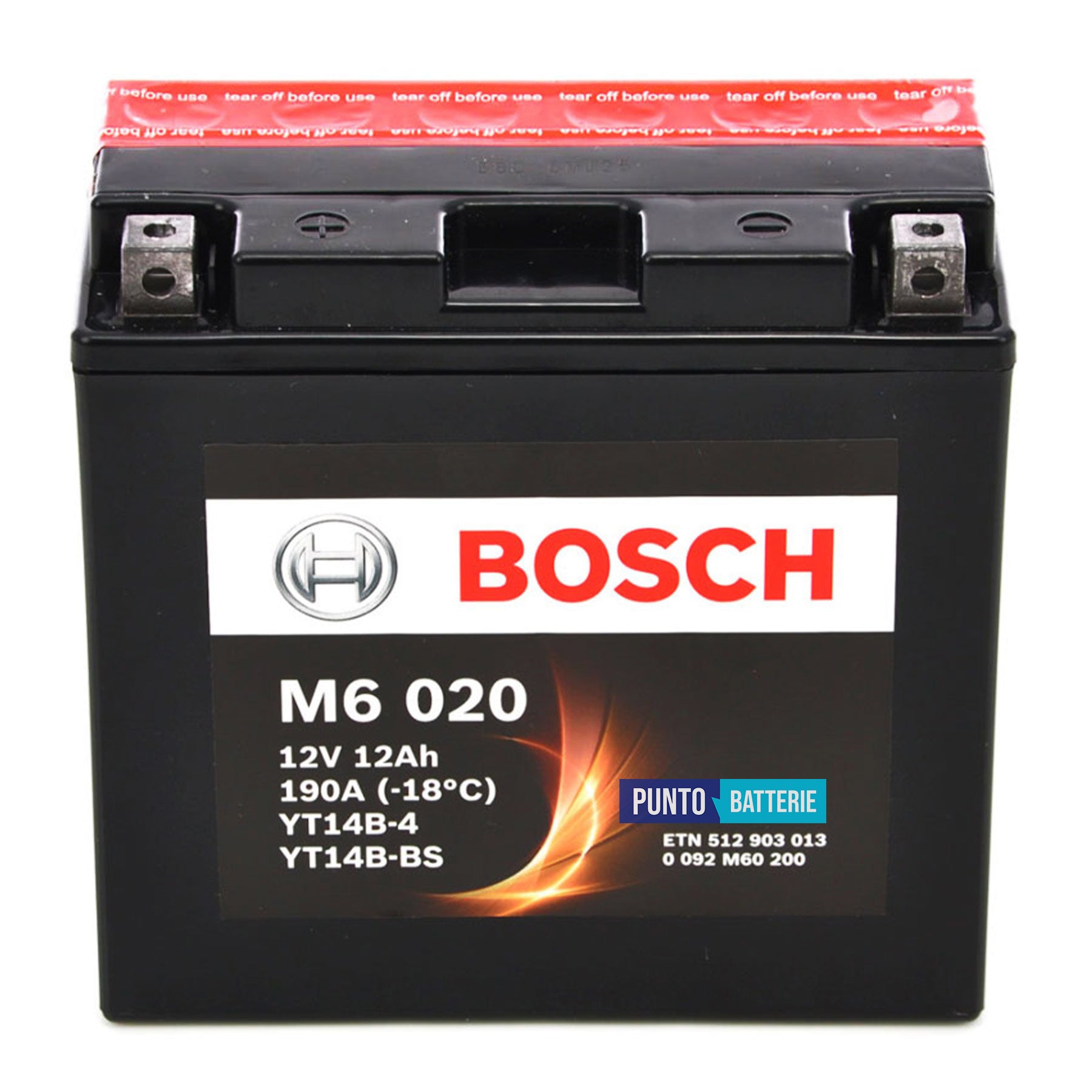 Batteria Bosch 12Ah, 12V, 190A , 150x87x105mm
