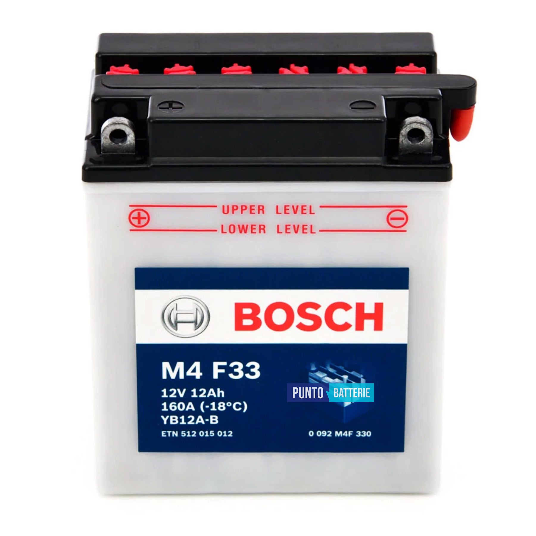 Batteria Bosch 12Ah, 12V, 160A , 135x75x133mm