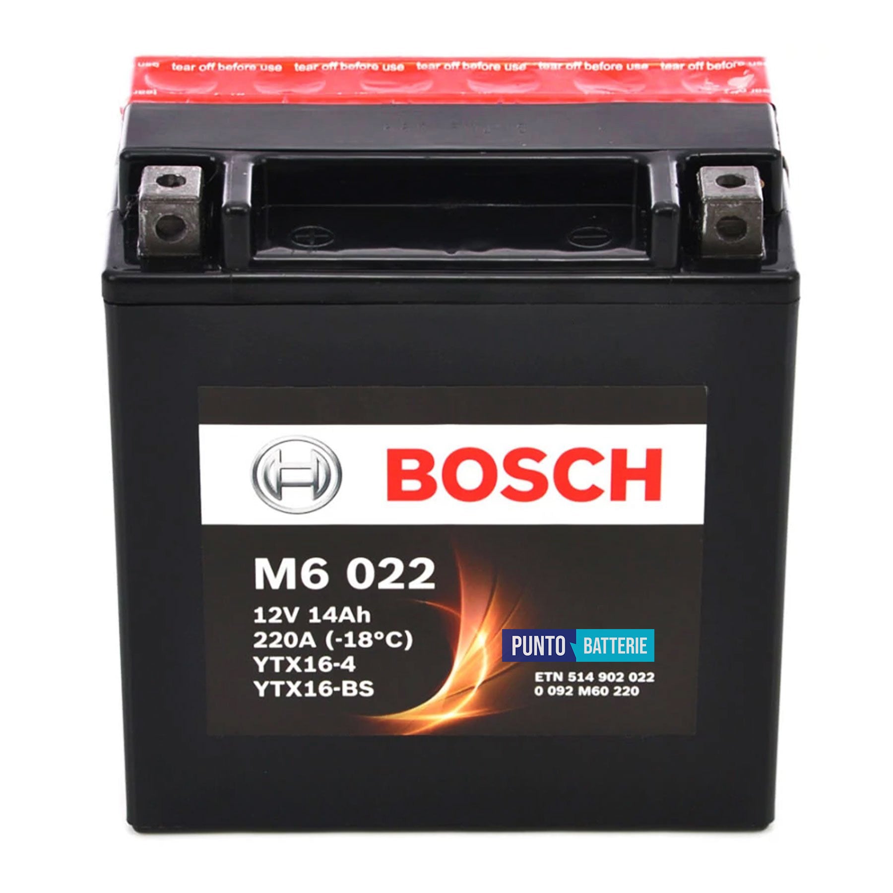 Batteria Bosch 14Ah, 12V, 220A , 150x87x161mm