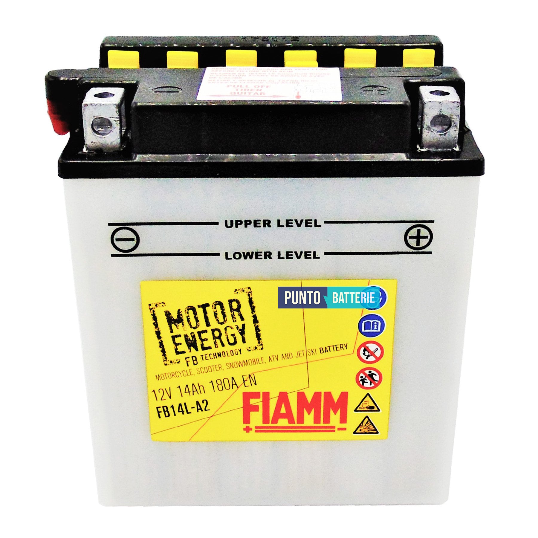 Batteria Fiamm 14Ah, 12V, 180A , 134x89x166mm