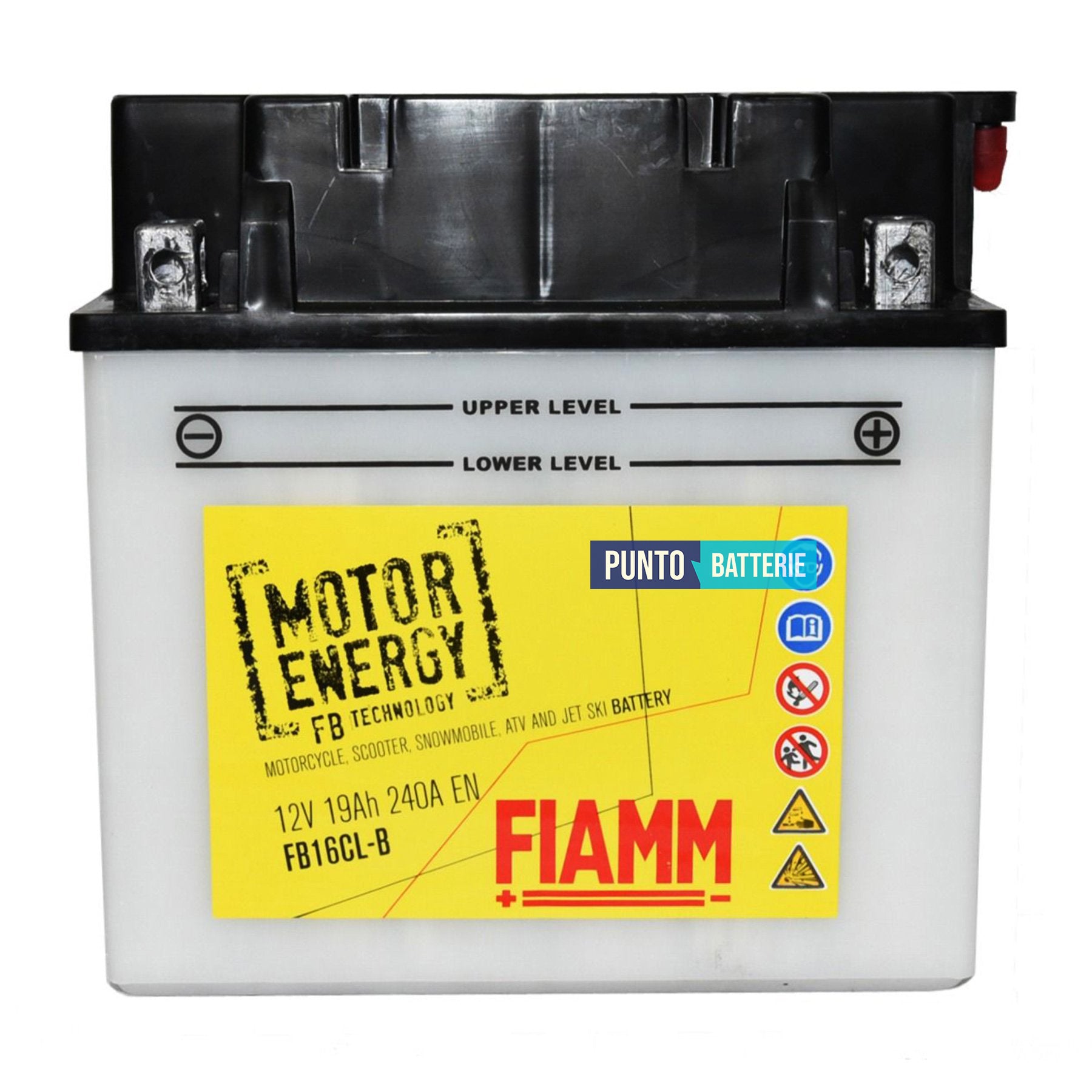 Batteria Fiamm 19Ah, 12V, 240A , 175x100x175mm