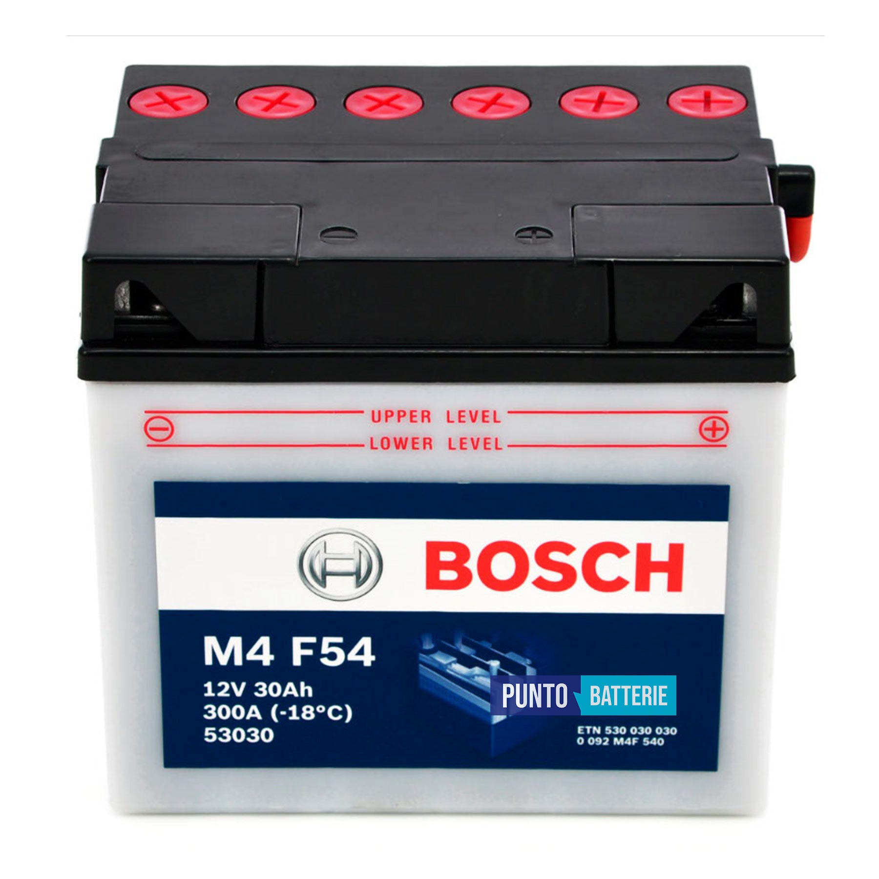 Batteria Bosch 30Ah, 12V, 300A , 184x130x170mm