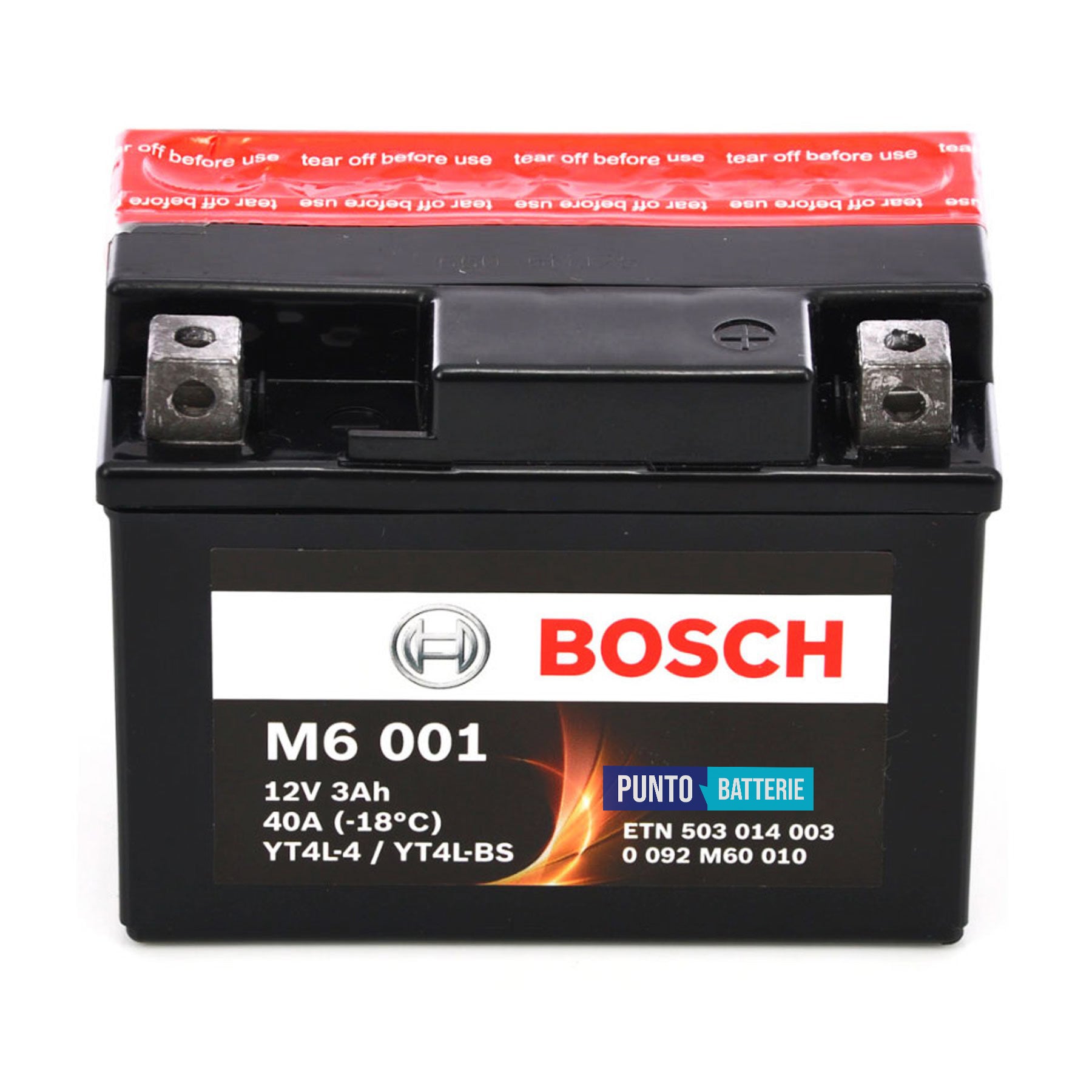 Batteria Bosch 3Ah, 12V, 40A , 165x130x176mm