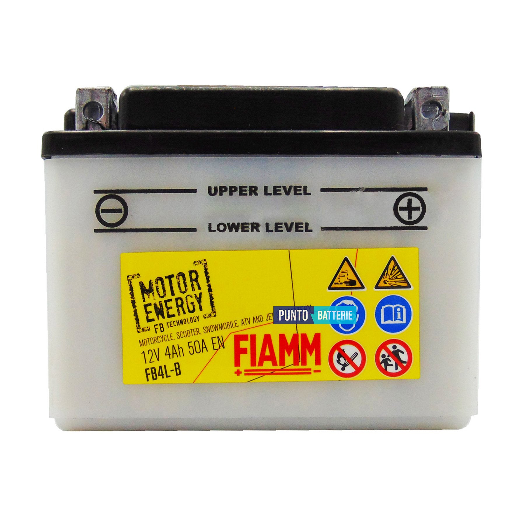 Batteria Fiamm 4Ah, 12V, 50A , 120x70x92mm