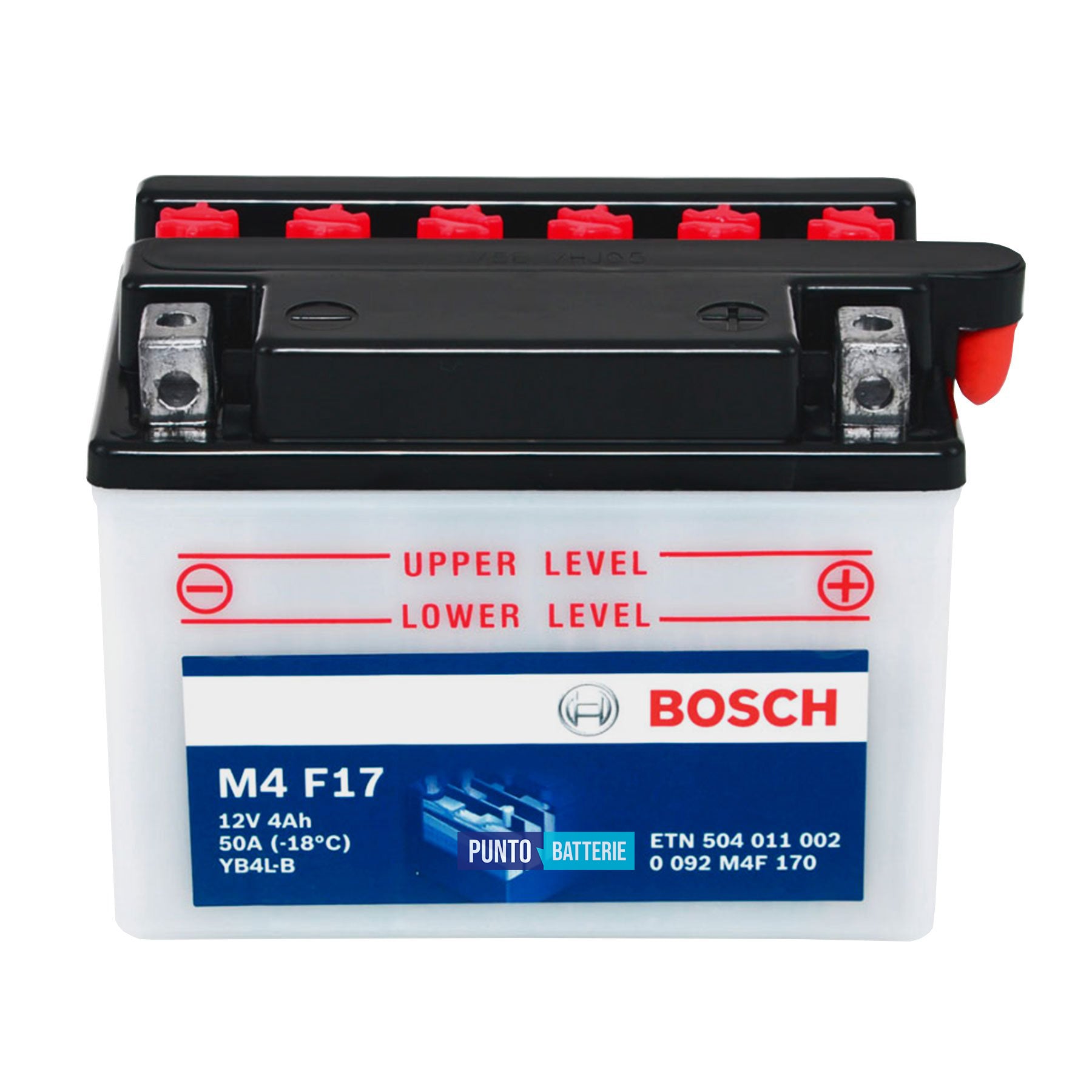 Batteria Bosch 4Ah, 12V, 50A , 120x70x92mm