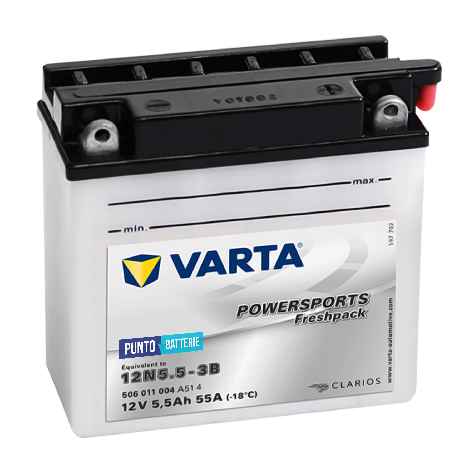 Batteria Varta 12N5.5-3B - Powersport Freshpack (12V, 5.5Ah, 55A)