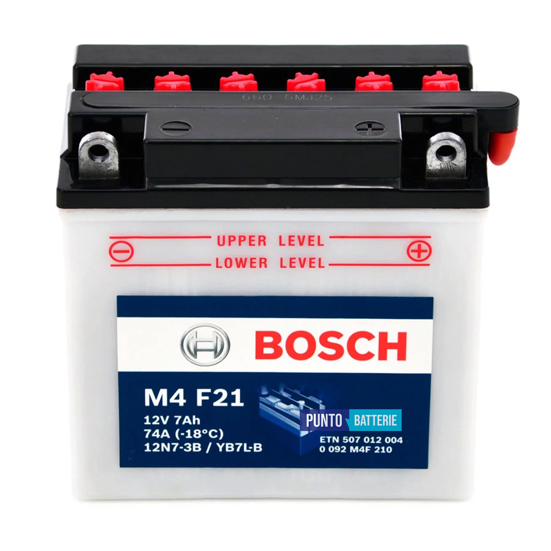 Batteria Bosch 7Ah, 12V, 74A , 99x57x111mm