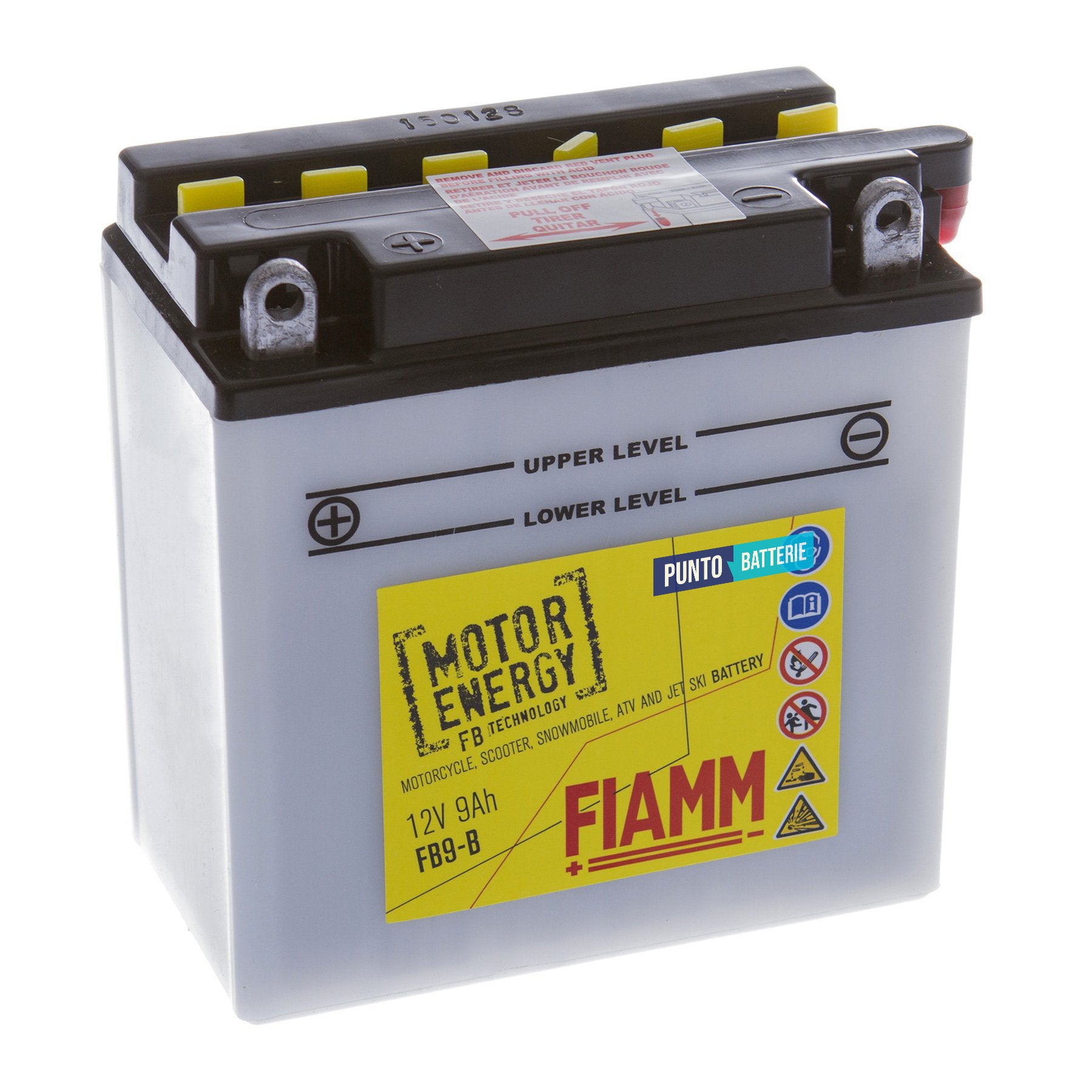 Batteria Fiamm 9Ah, 12V, 120A , 135x75x139mm