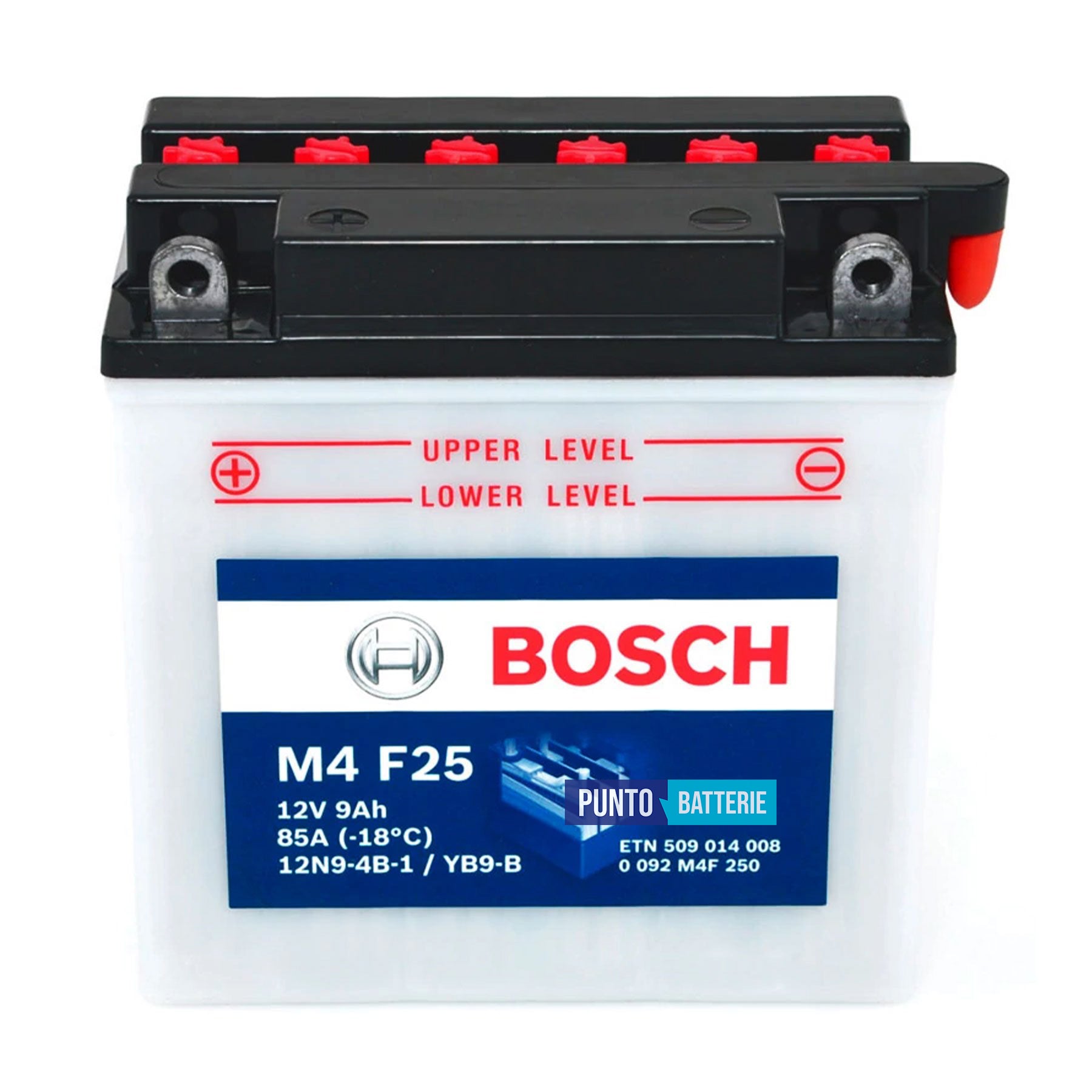 Batteria Bosch 9Ah, 12V, 85A , 135x75x133mm