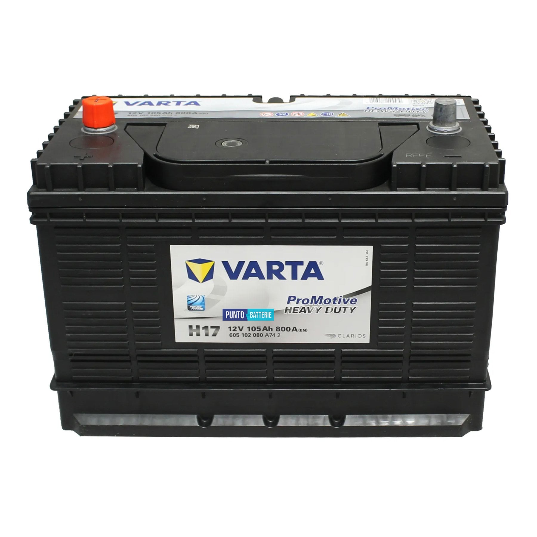 Batteria Varta 105Ah, 12V, 800A, 330x172x240mm