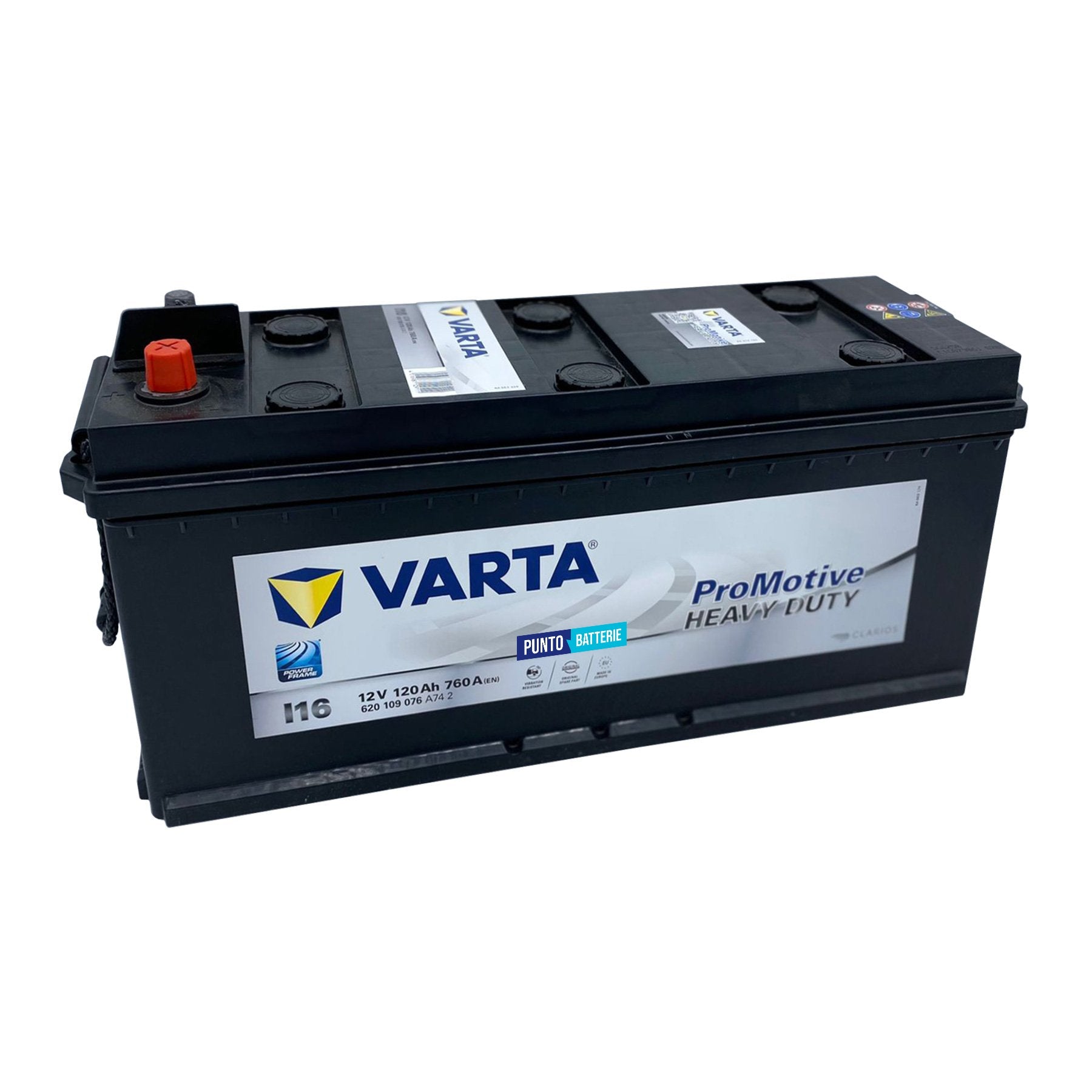 Batteria Varta 120Ah, 12V, 760A, 510x175x235mm