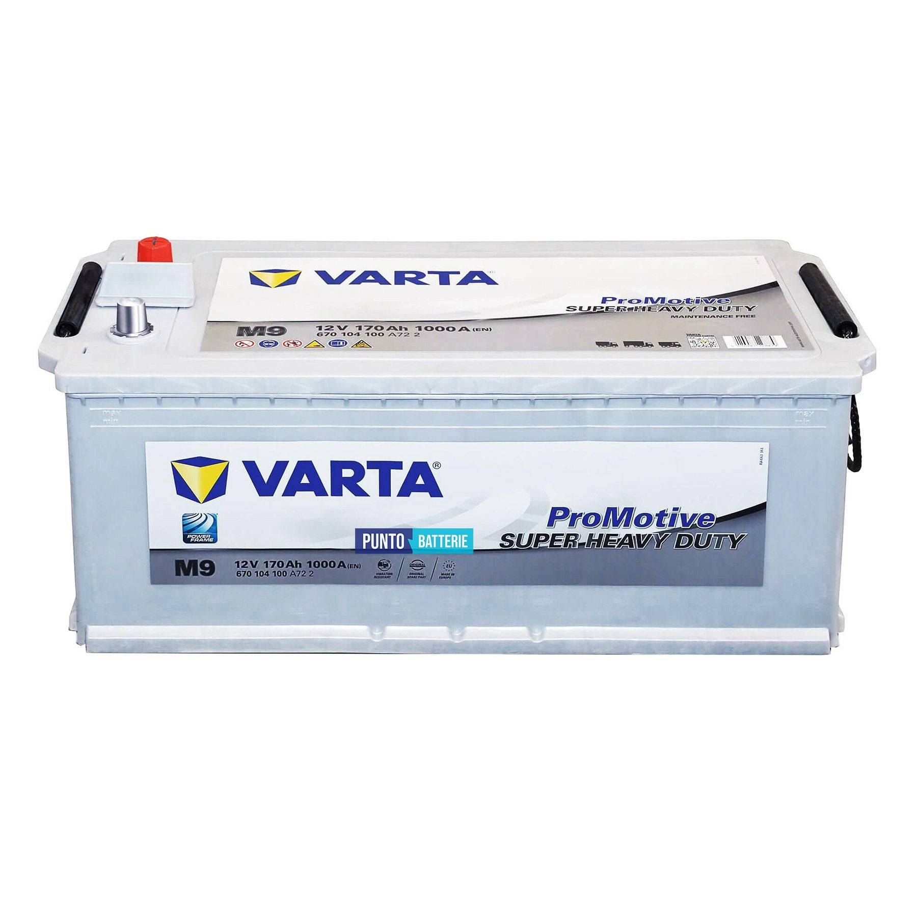 Batteria Varta 170Ah, 12V, 1000A, 513x223x223mm