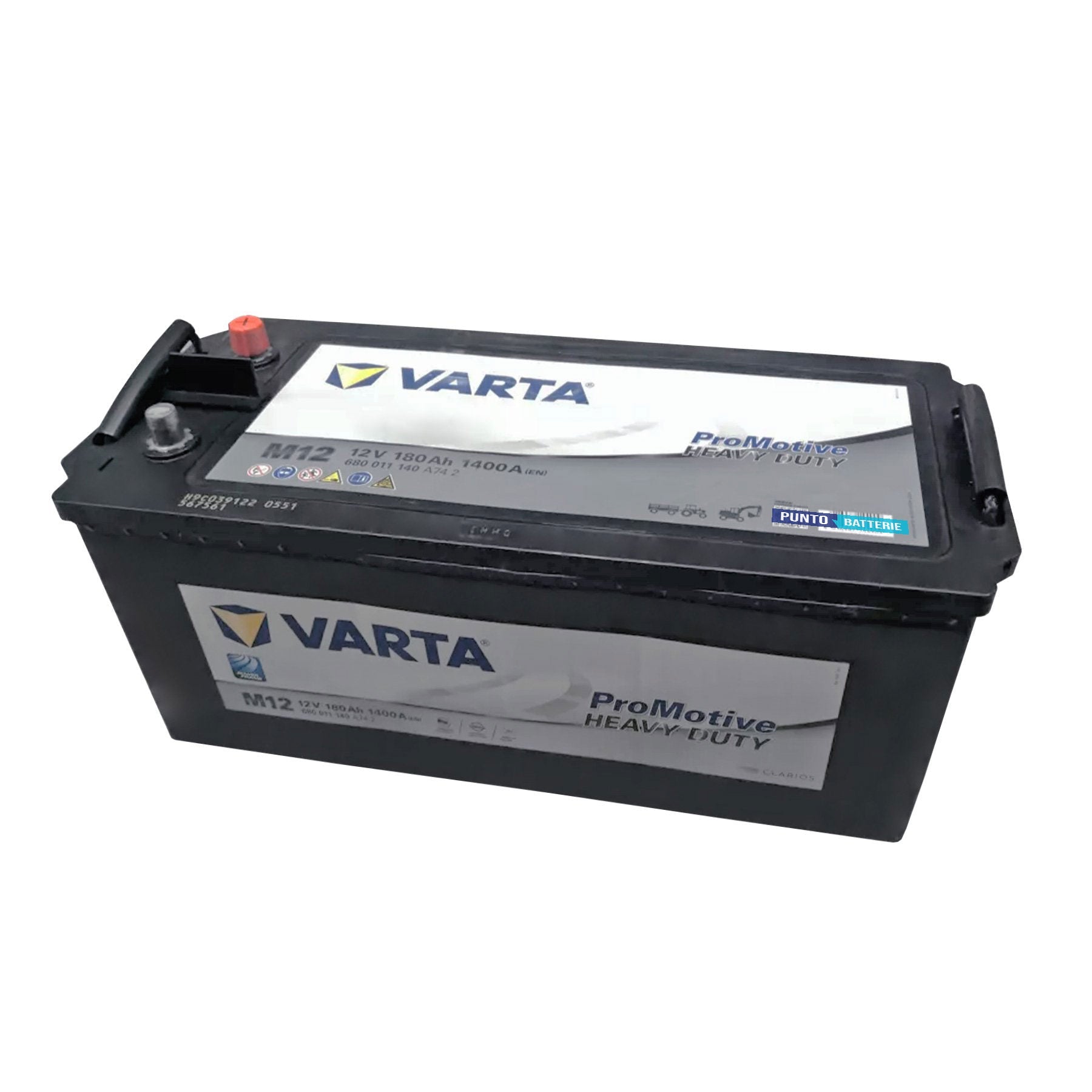 Batteria Varta 180Ah, 12V, 1400A, 513x223x223mm