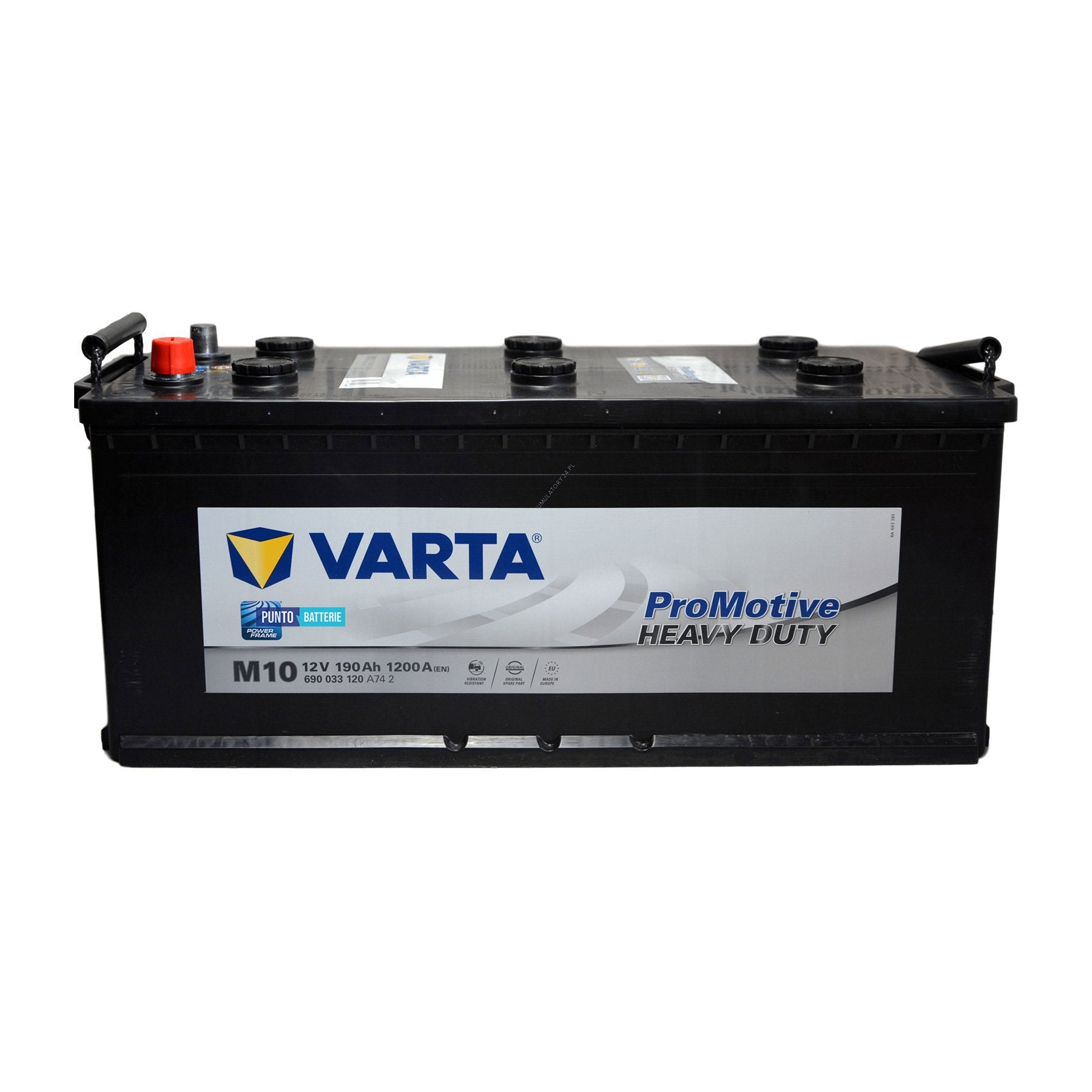 Batteria Varta 190Ah, 12V, 1200A, 513x223x223mm