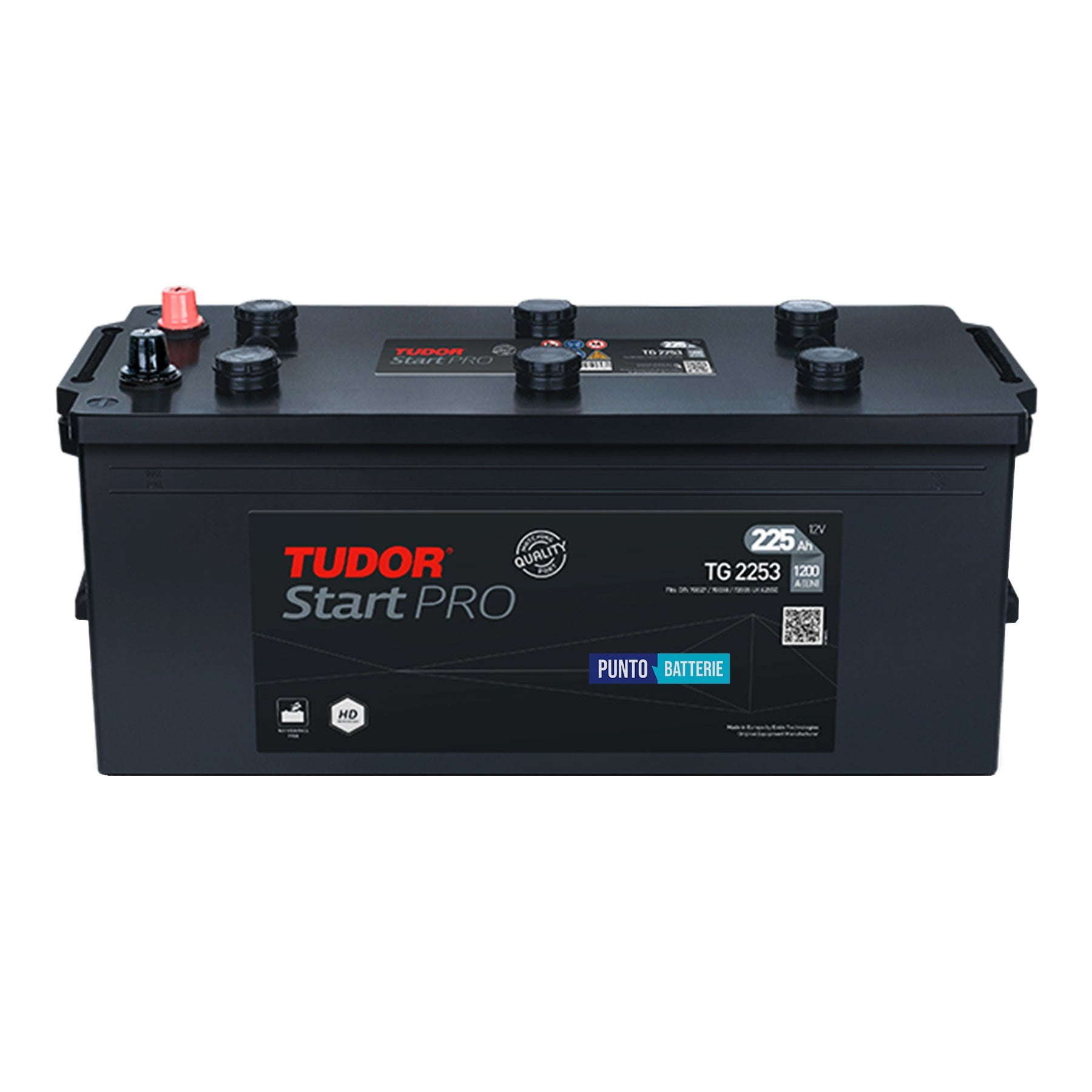 Batteria Tudor 225Ah, 12V, 1200A, 518x274x240mm