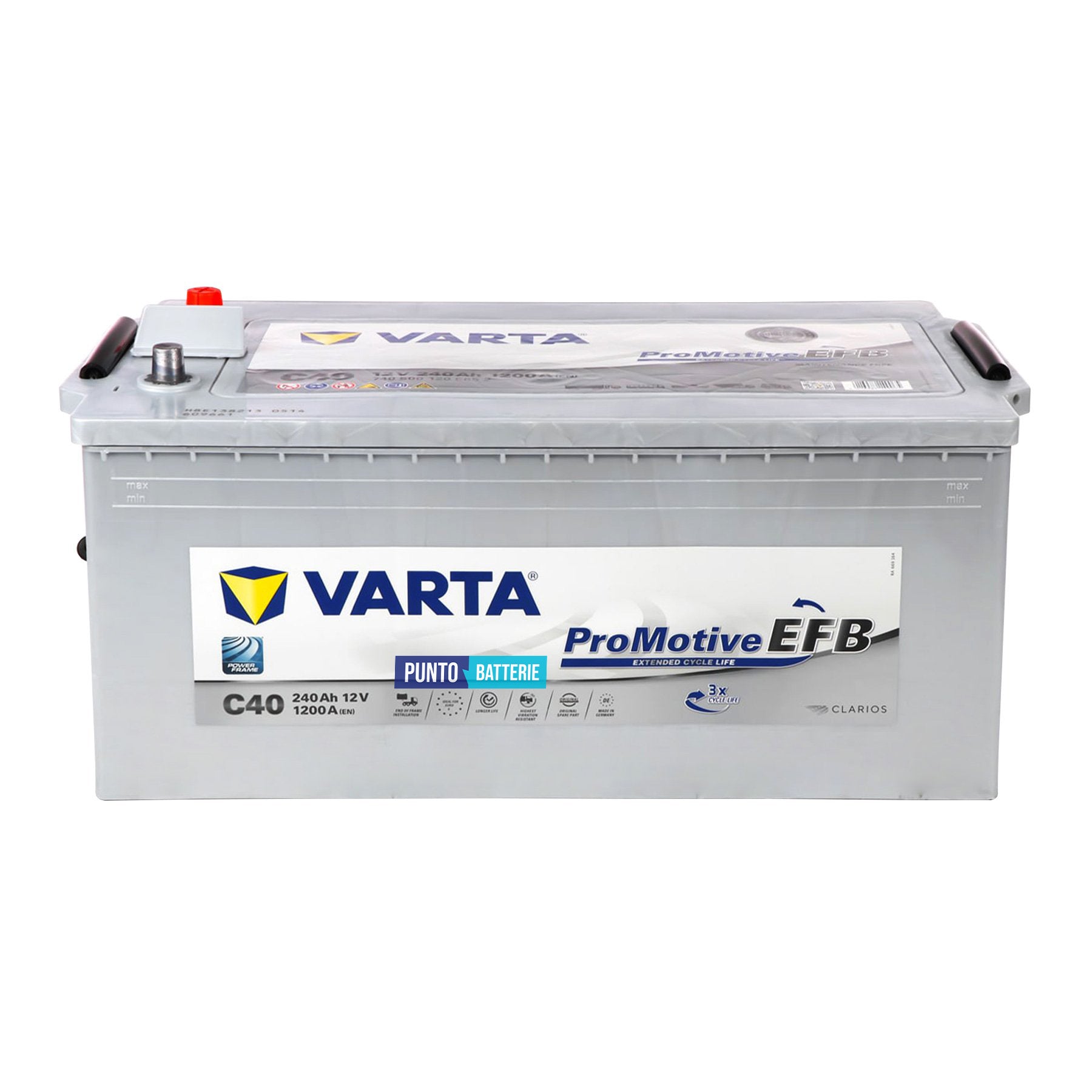 Batteria Varta 240Ah, 12V, 1200A, 518x276x242mm, EFB