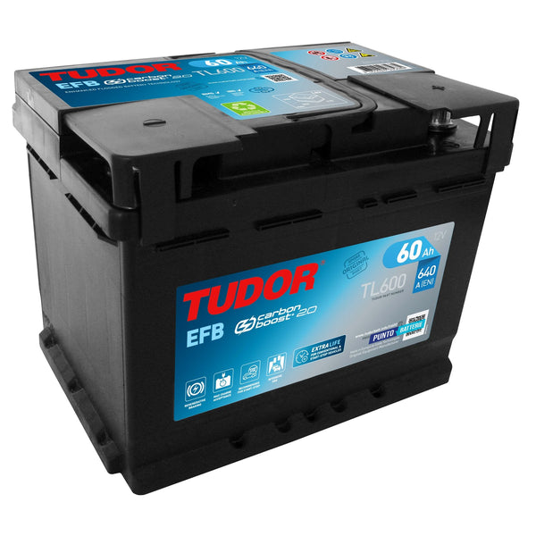 Batteria Tudor TL600 EFB (12V, 60Ah, 640A) Puntobatterie