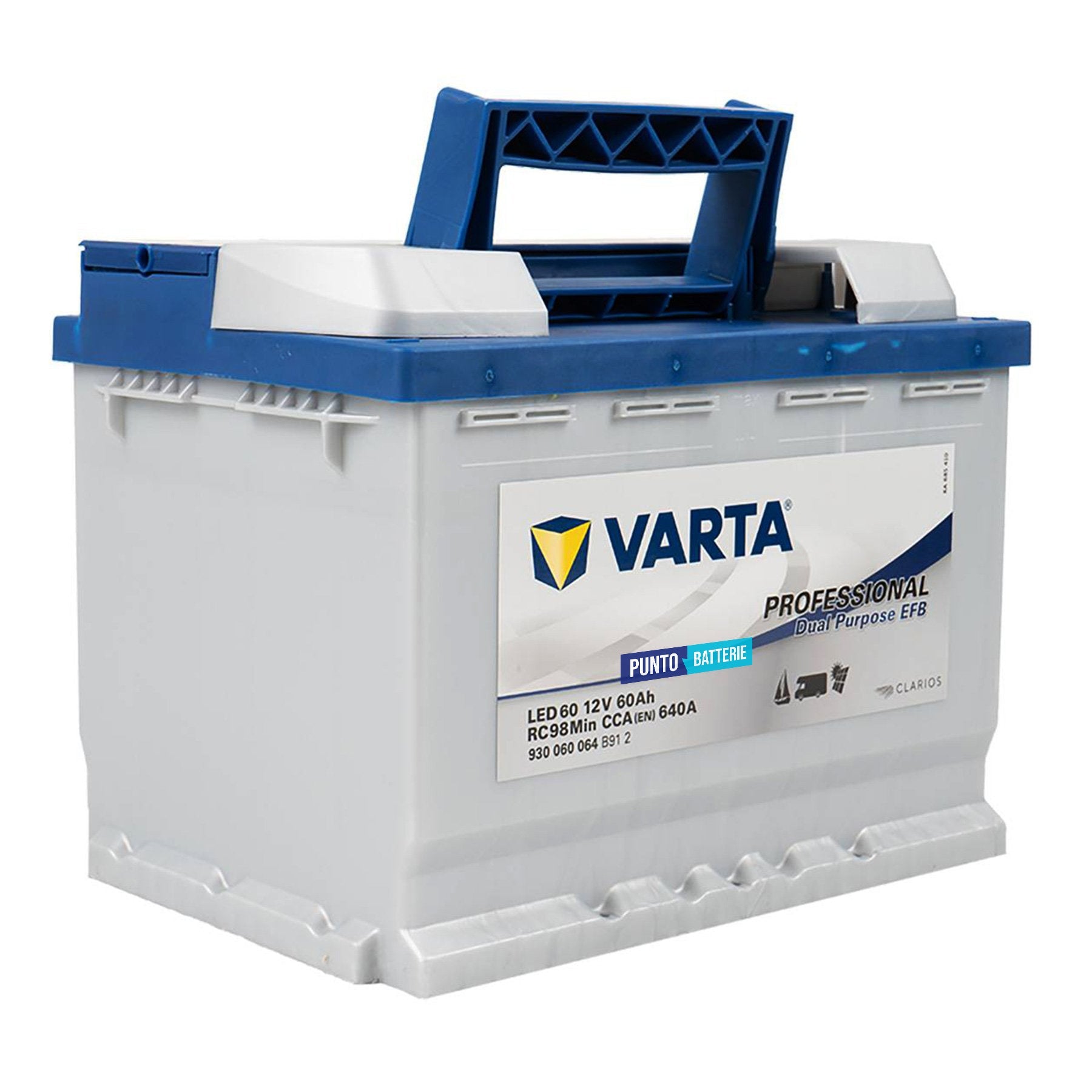 Batteria Varta LED60 Professional Dual Purpose EFB