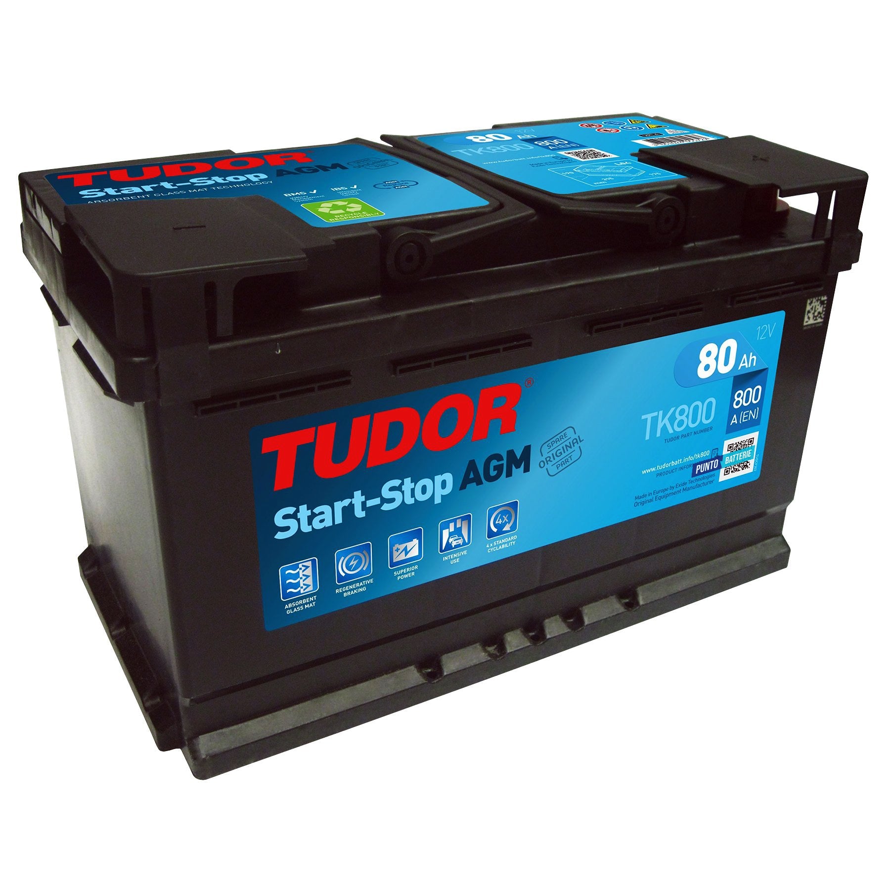 Batteria Tudor TK800 AGM
