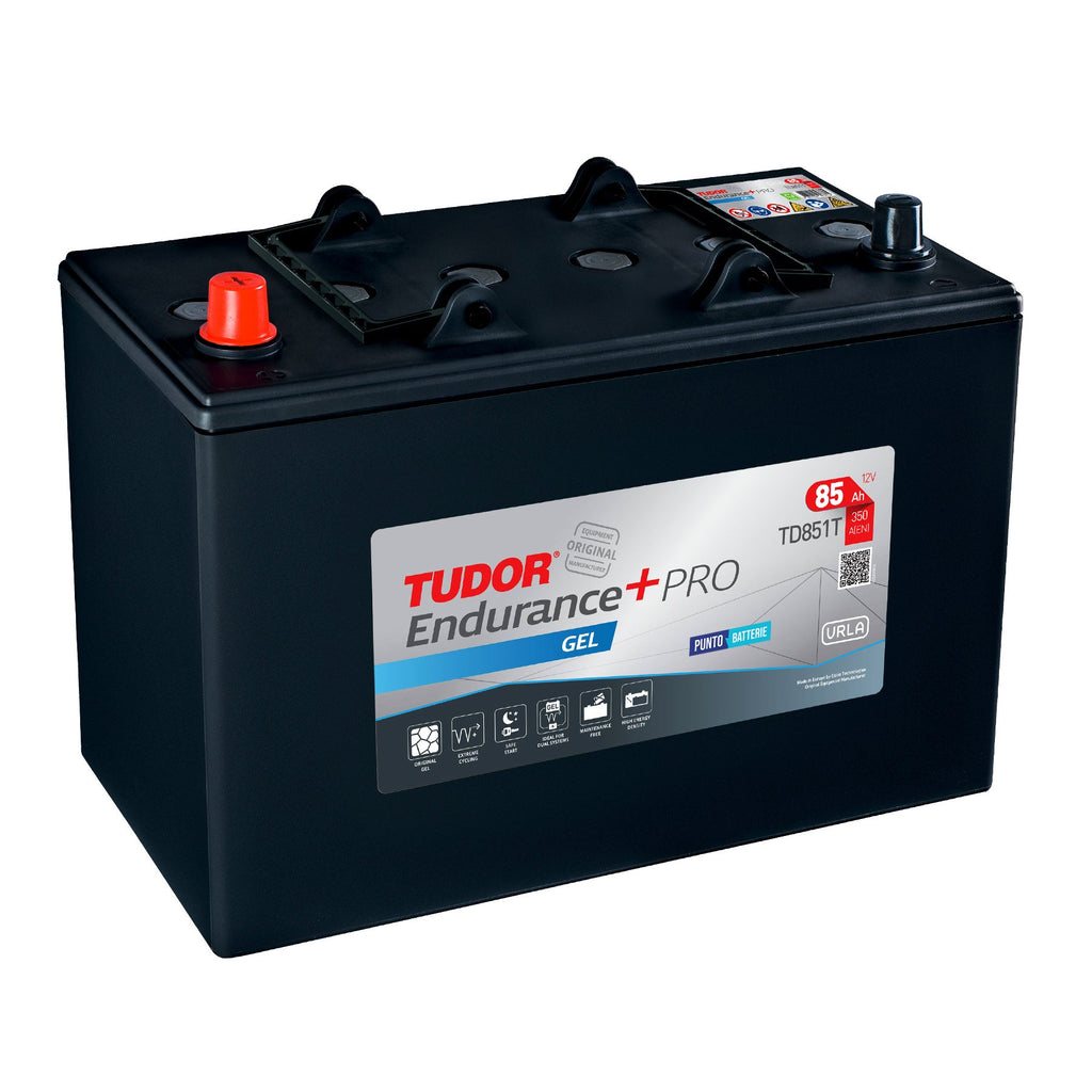 Batteria Tudor TD851T - ENDURANCE + PRO GEL (12V, 83Ah, 340A) -  Puntobatterie