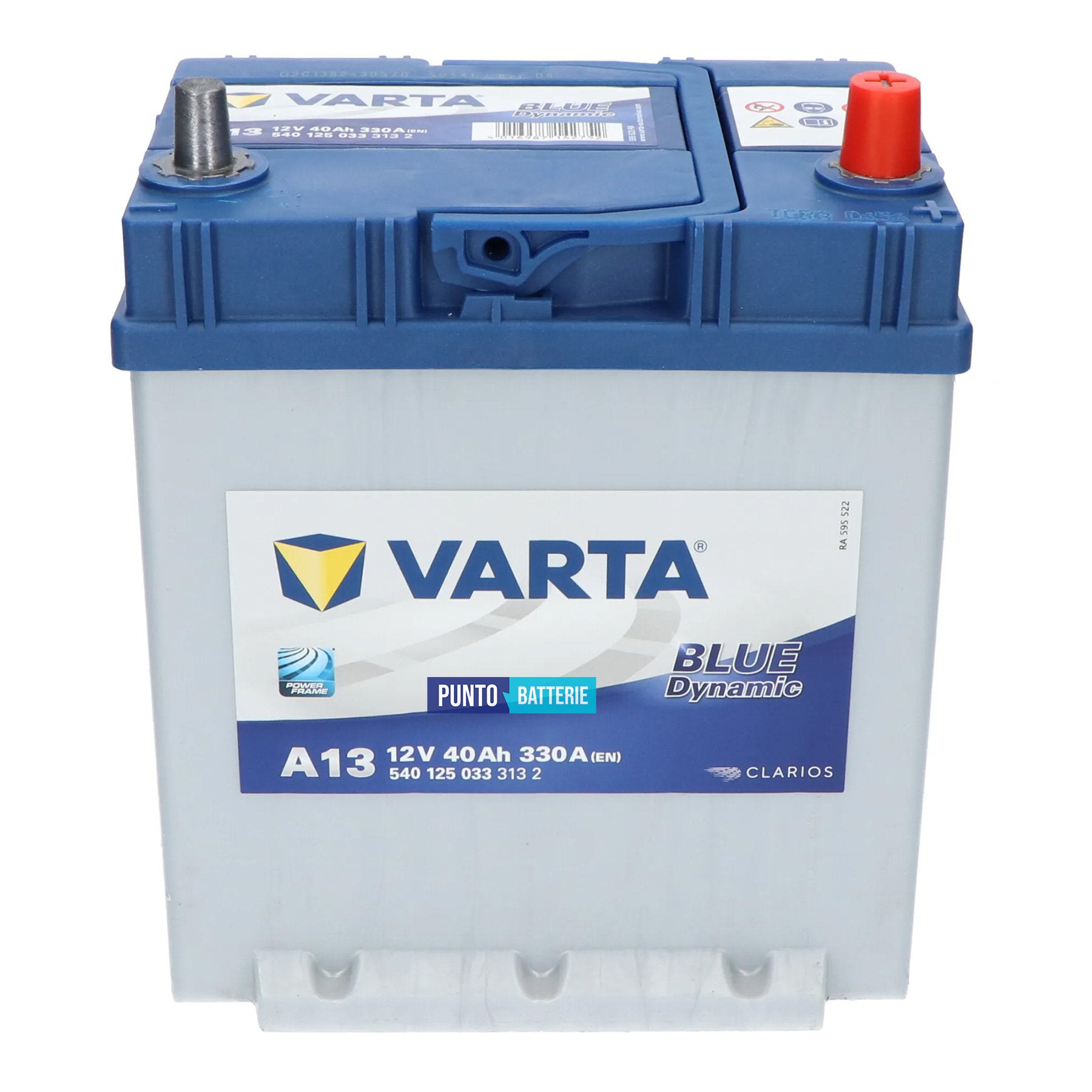 Batteria Varta 40Ah, 12V, 330A, 187x140x227mm