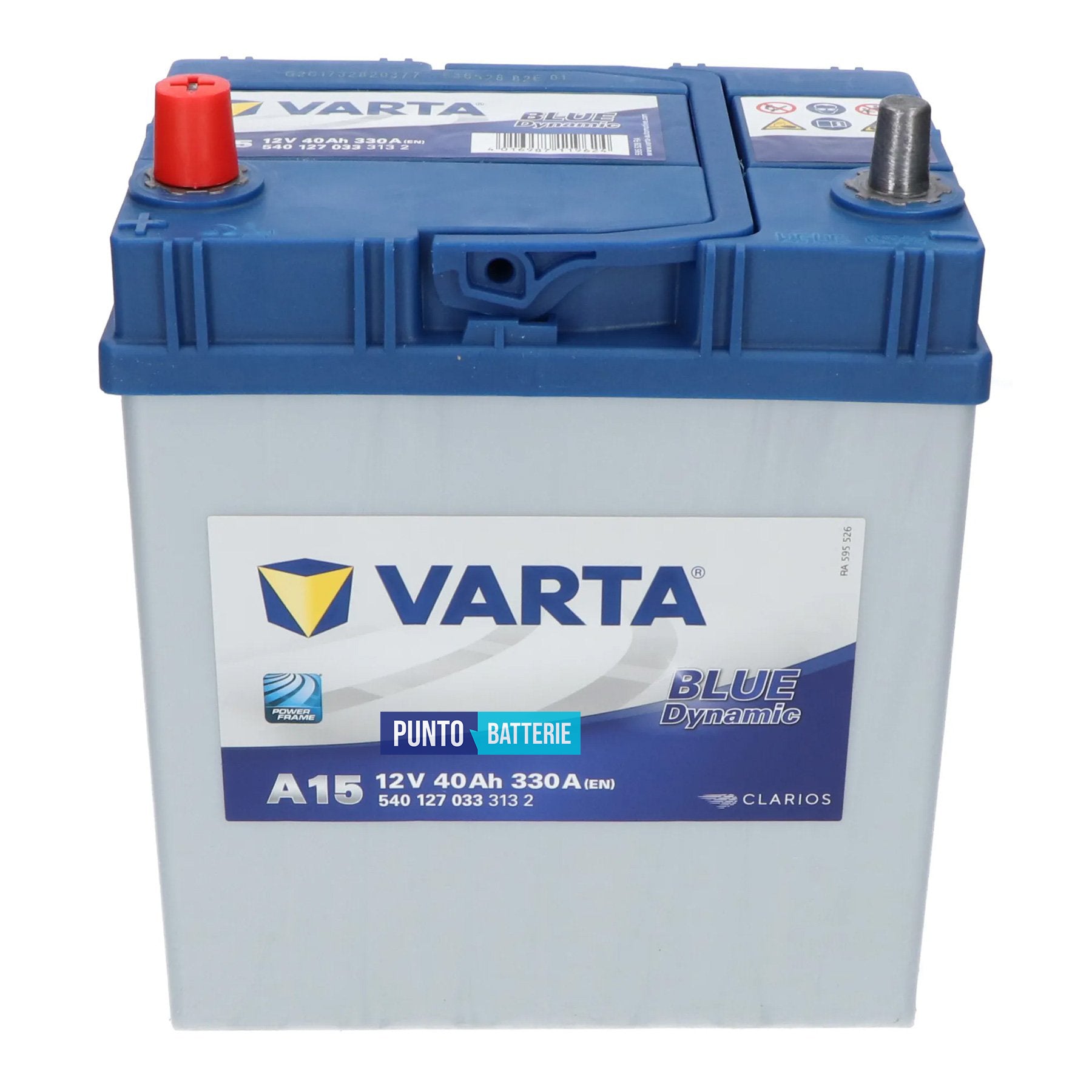 Batteria Varta 40Ah, 12V, 330A, 187x127x227mm