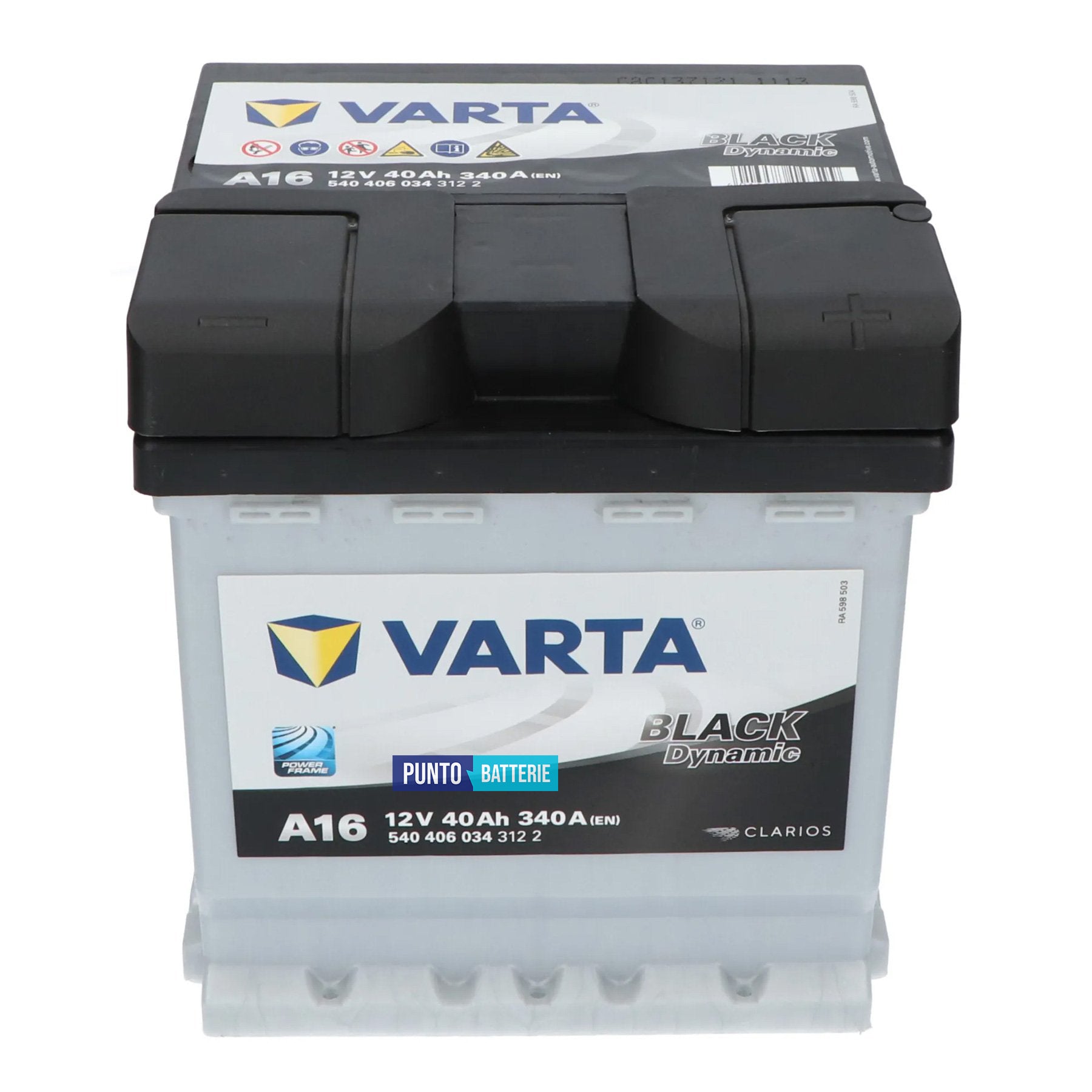 Batteria Varta 40Ah, 12V, 340A, 175x175x190mm
