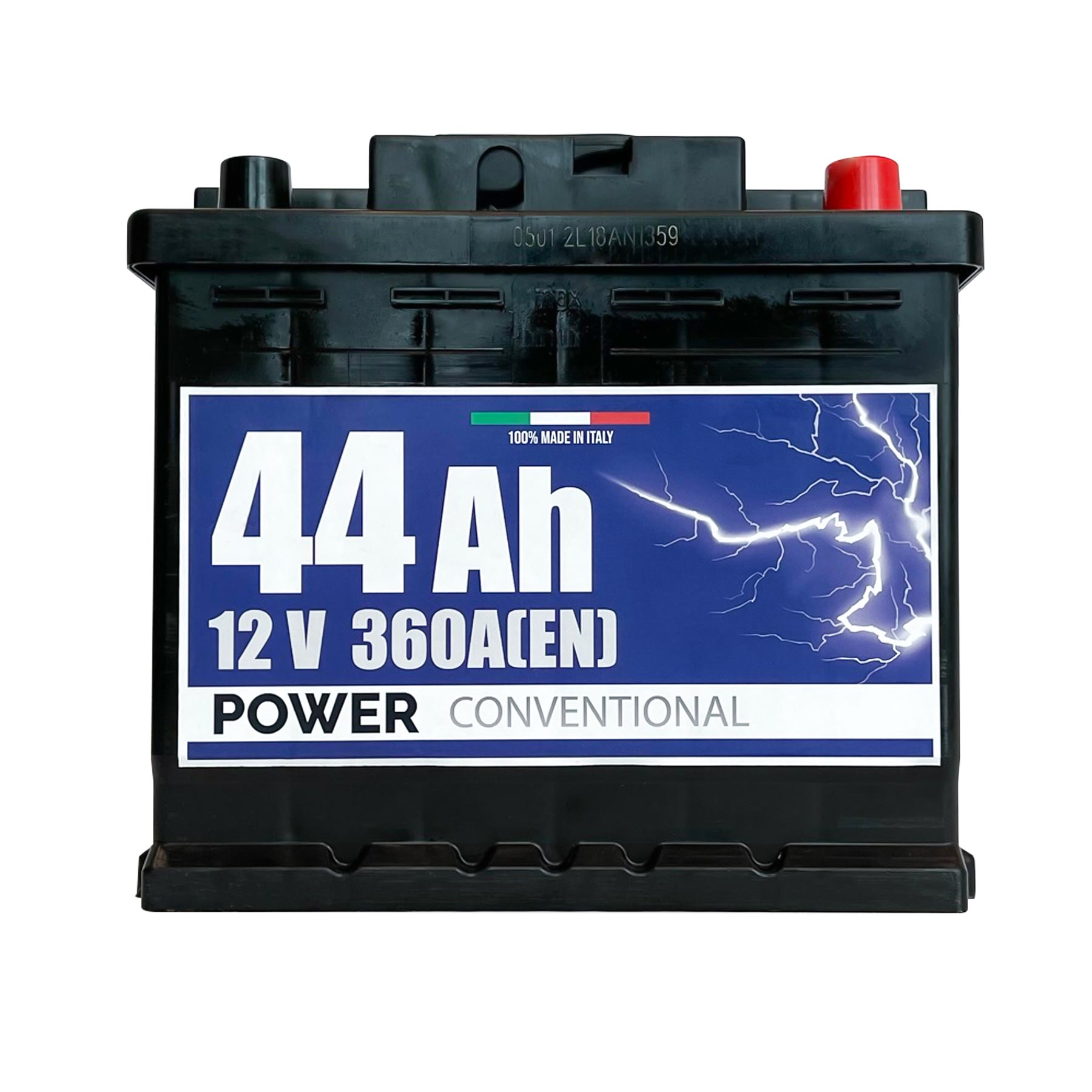 Batteria Power 44Ah, 12V, 360A, 207x175x190mm