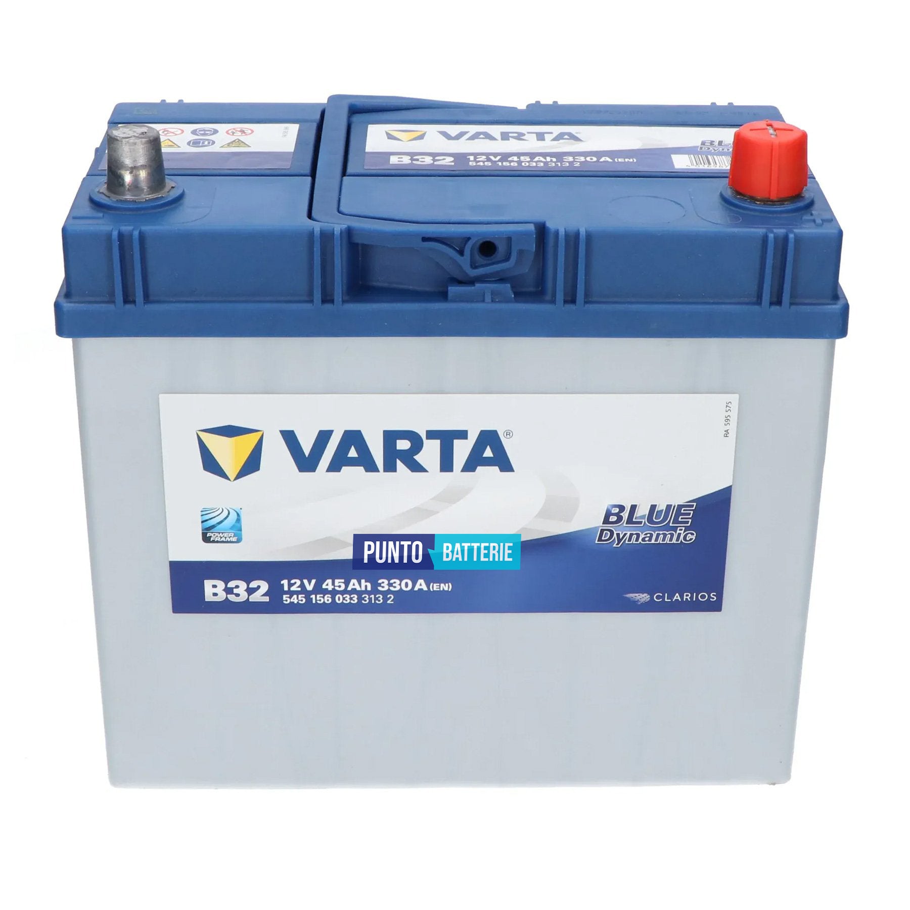 Batteria Varta 45Ah, 12V, 330A, 238x129x227mm