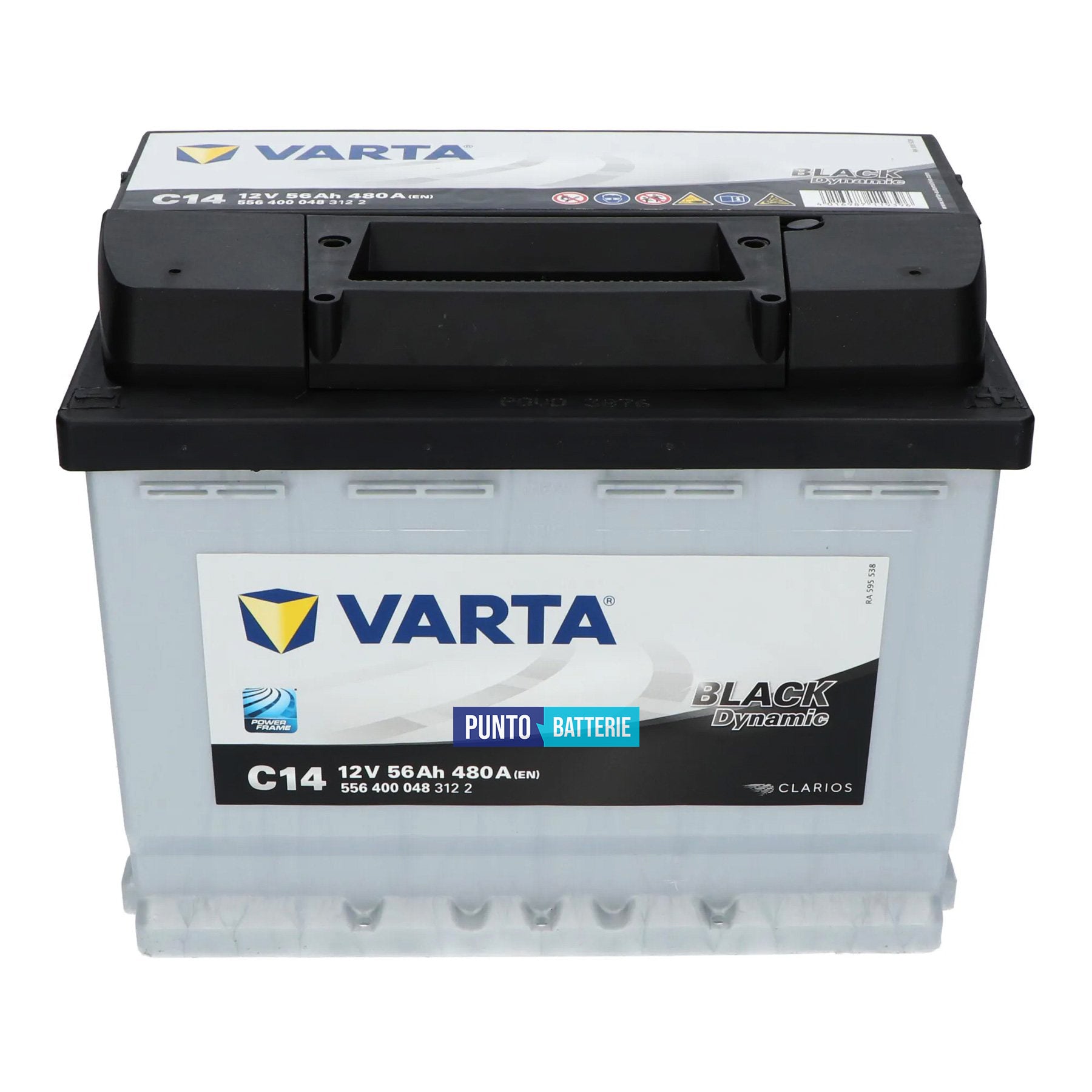 Batteria Varta 56Ah, 12V, 480A, 242x175x190mm