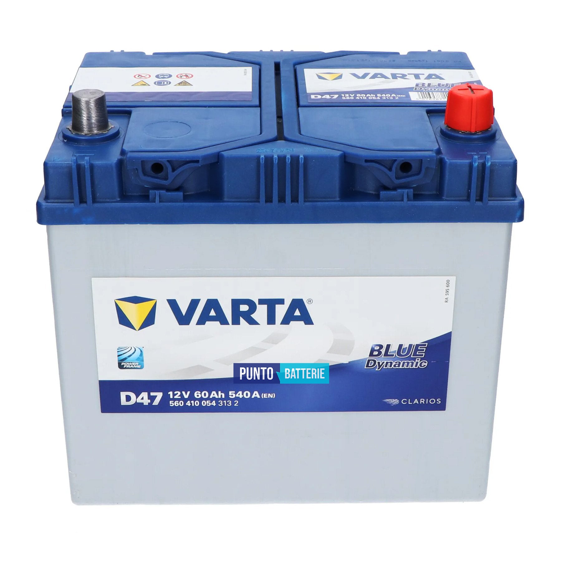 Batteria Varta 60Ah, 12V, 540A, 232x173x225mm