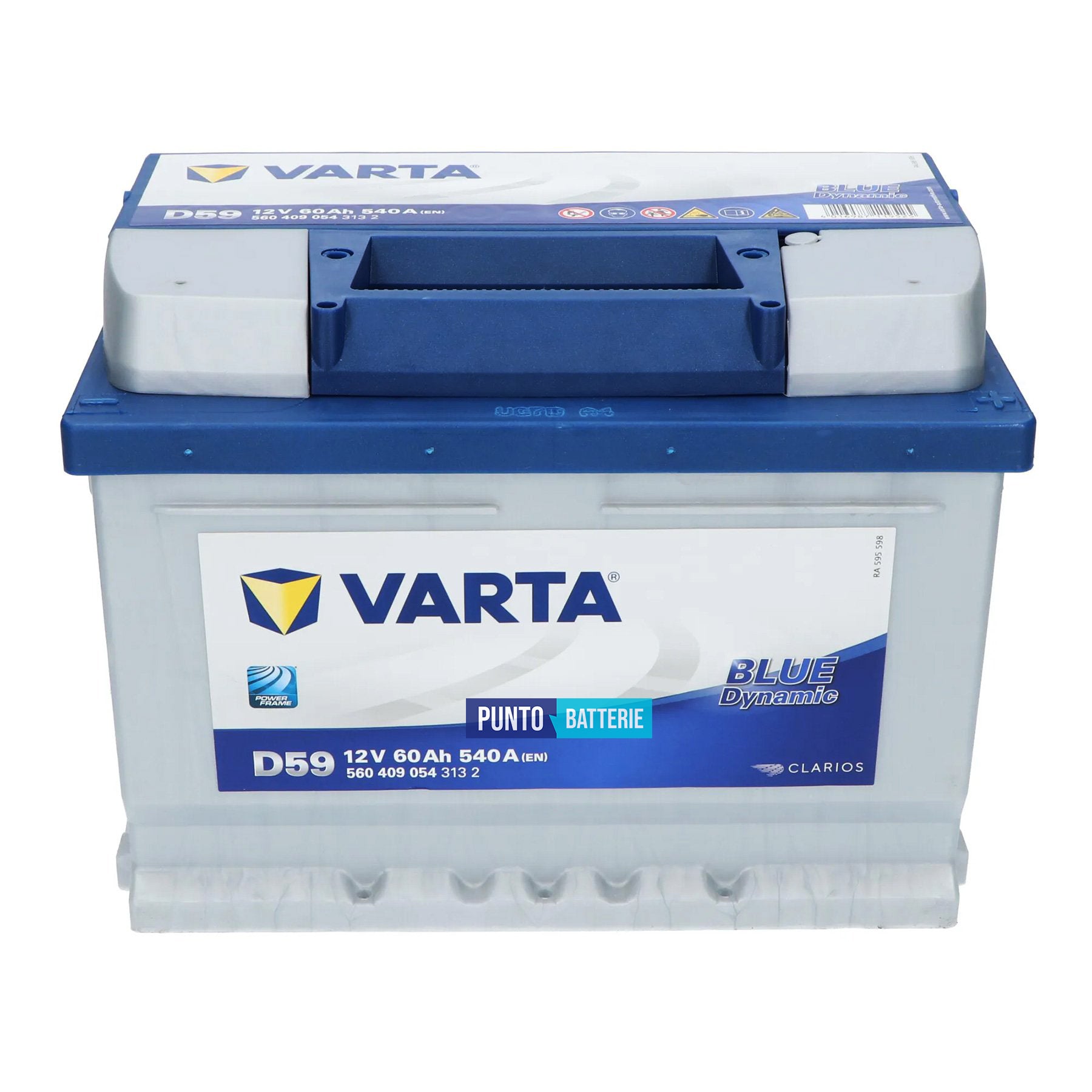 Batteria Varta 60Ah, 12V, 540A, 242x175x175mm