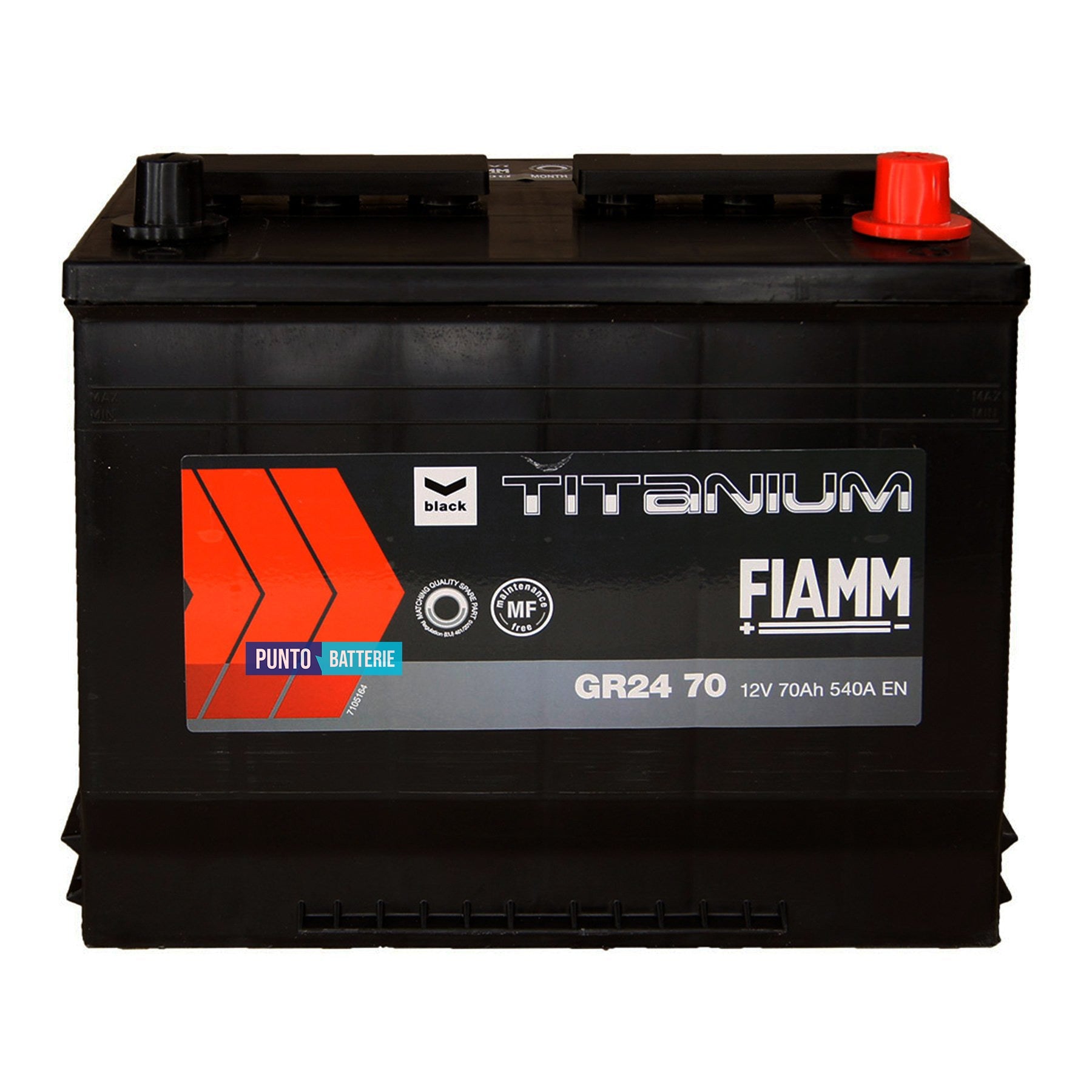 Batteria Fiamm 70Ah, 12V, 540A, 270x175x225mm