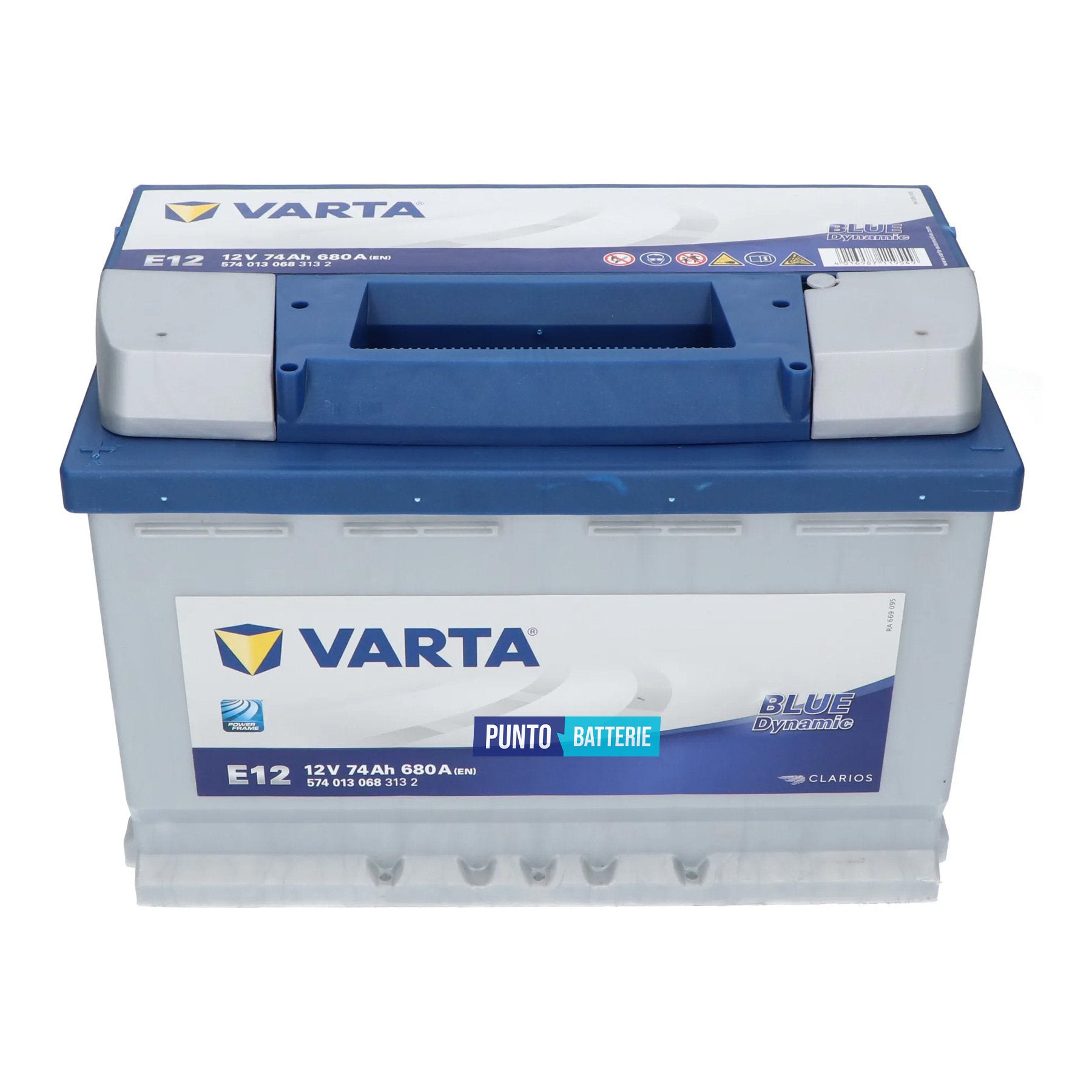 Batteria Varta 74Ah, 12V, 680A, 278x175x190mm