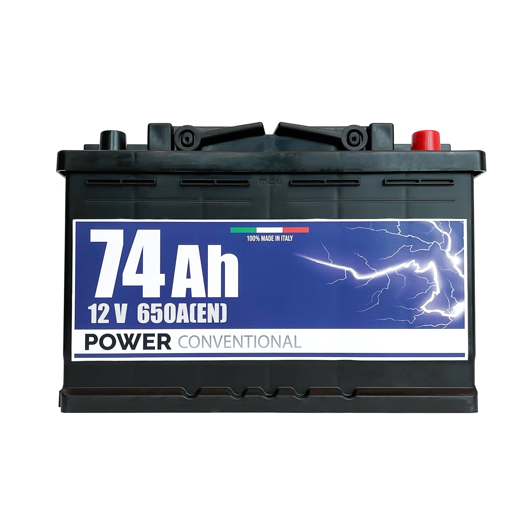 Batteria Power 74Ah, 12V, 650A, 278x175x190mm