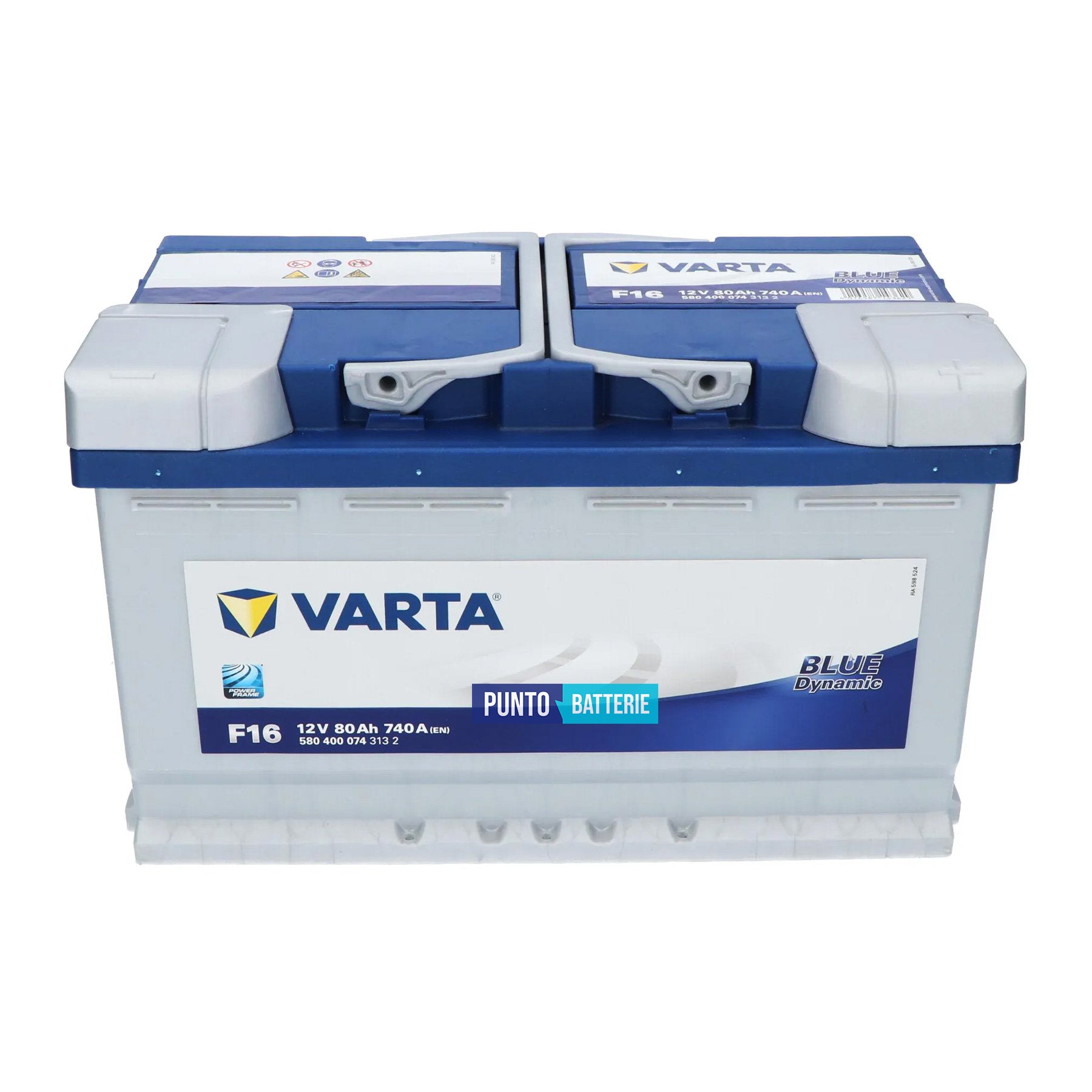 Batteria Varta 80Ah, 12V, 740A, 315x175x190mm