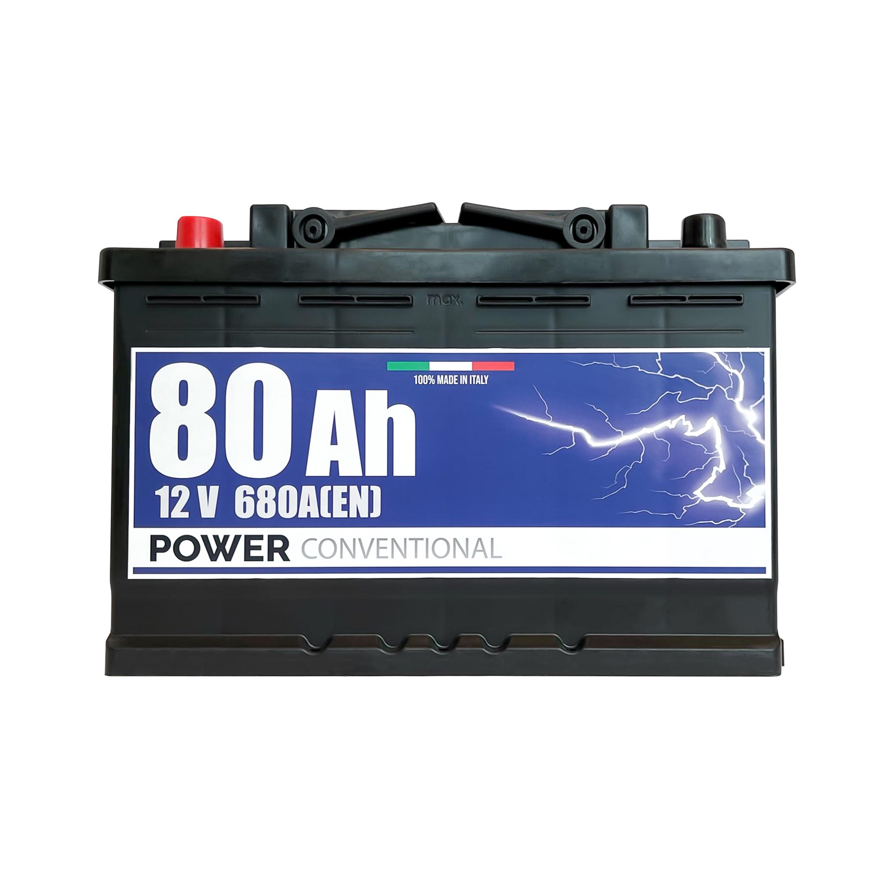 Batteria Power 80Ah, 12V, 680A, 278x175x190mm