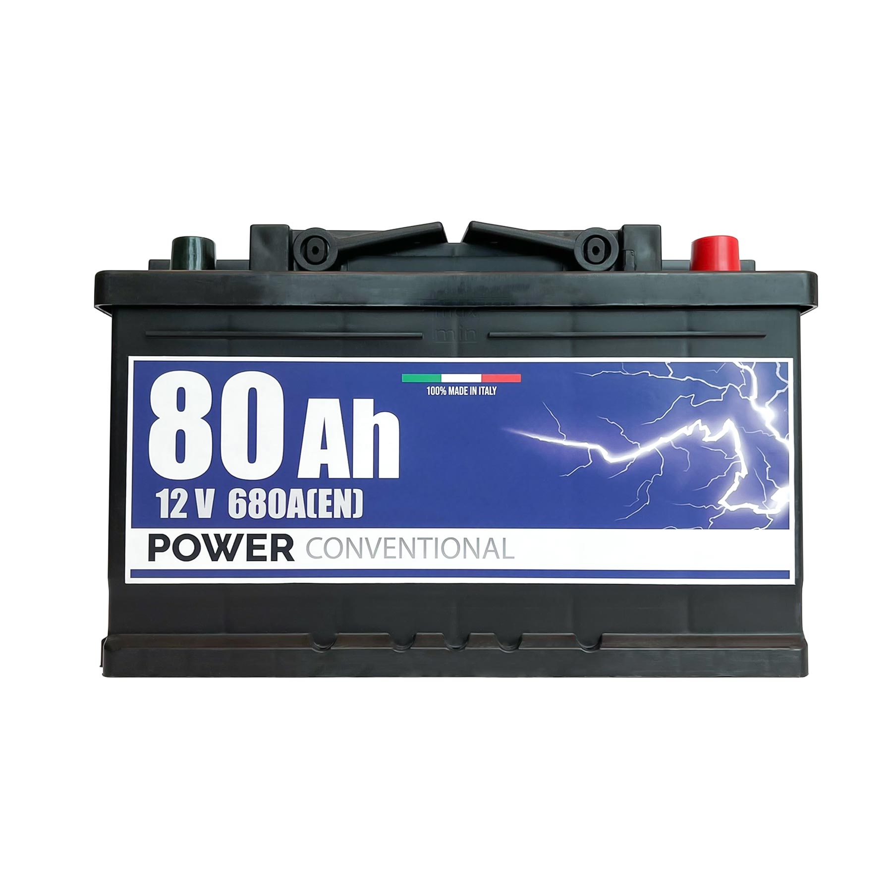 Batteria Power 80Ah, 12V, 680A, 278x175x175mm