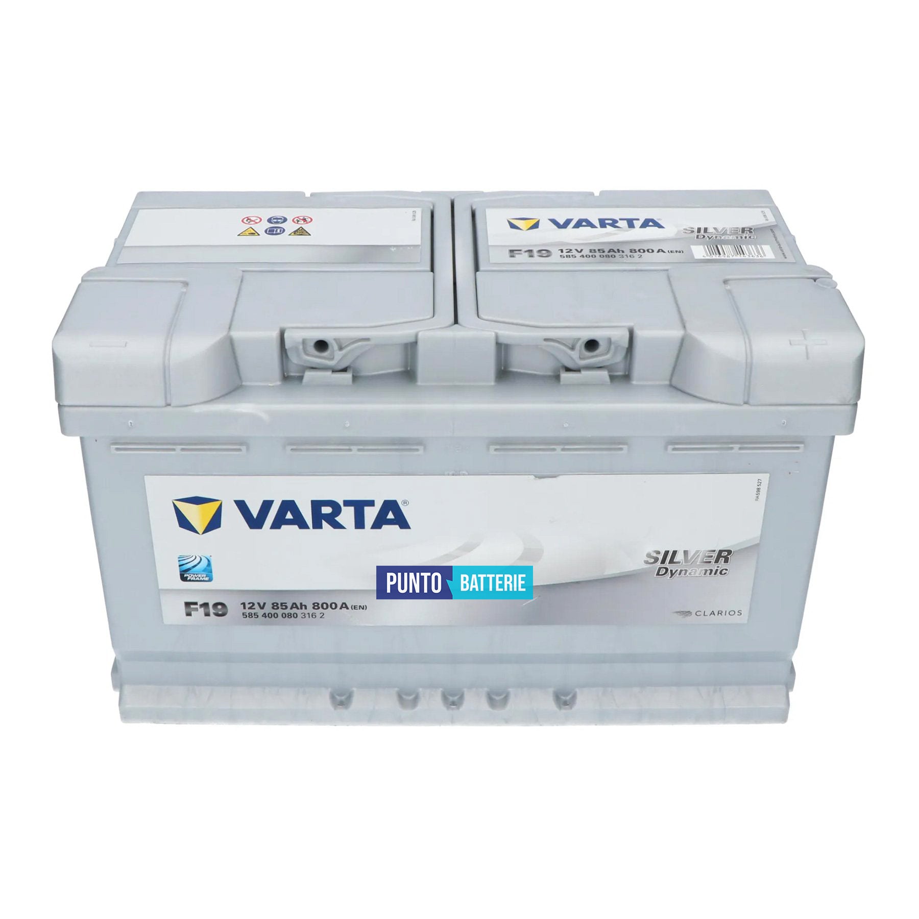 Batteria Varta 85Ah, 12V, 800A, 315x175x190mm