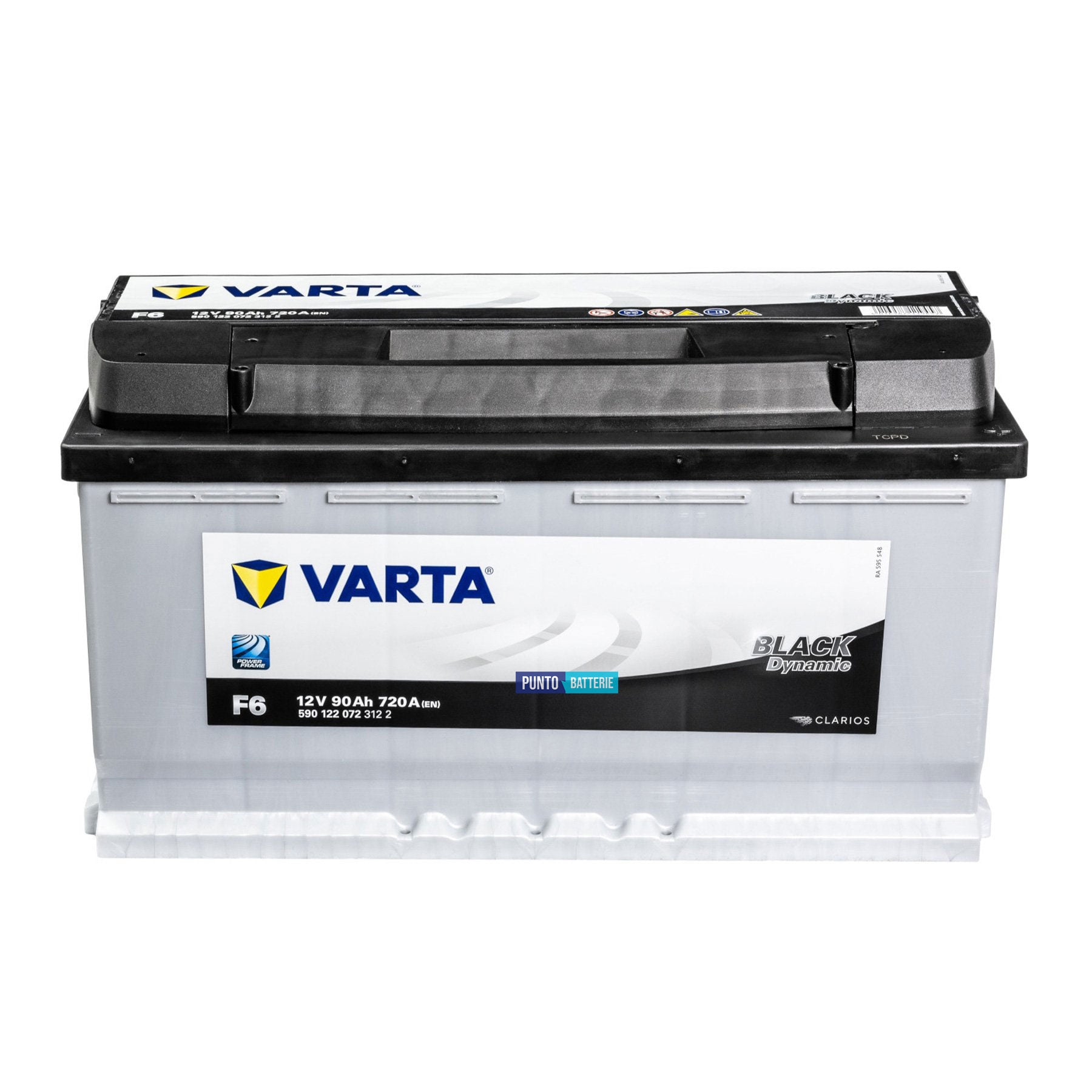 Batteria Varta 90Ah, 12V, 720A, 353x175x190mm